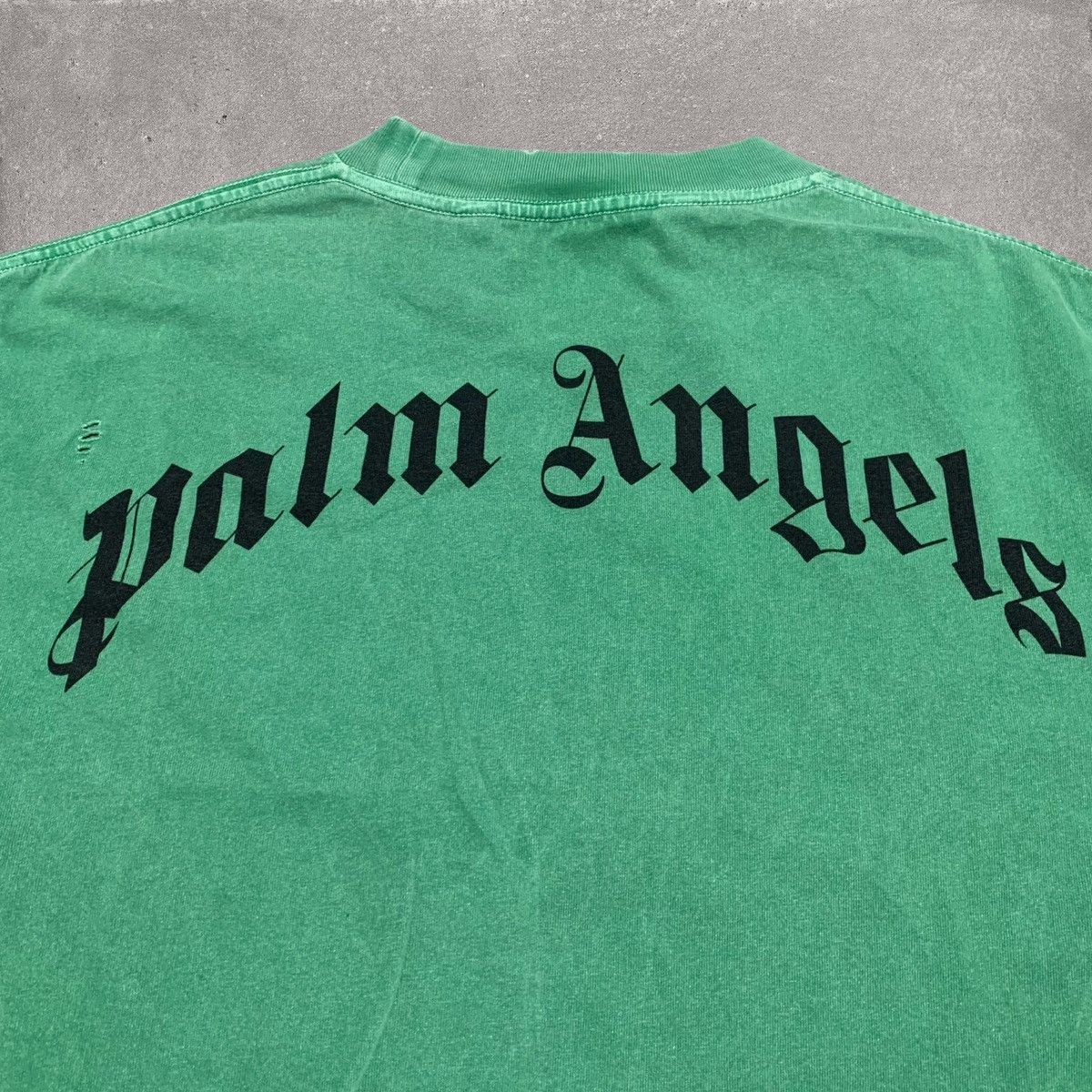 Palm Angels Palm Angels Medium Bear Head Green Tee Distressed Size US M / EU 48-50 / 2 - 4 Thumbnail