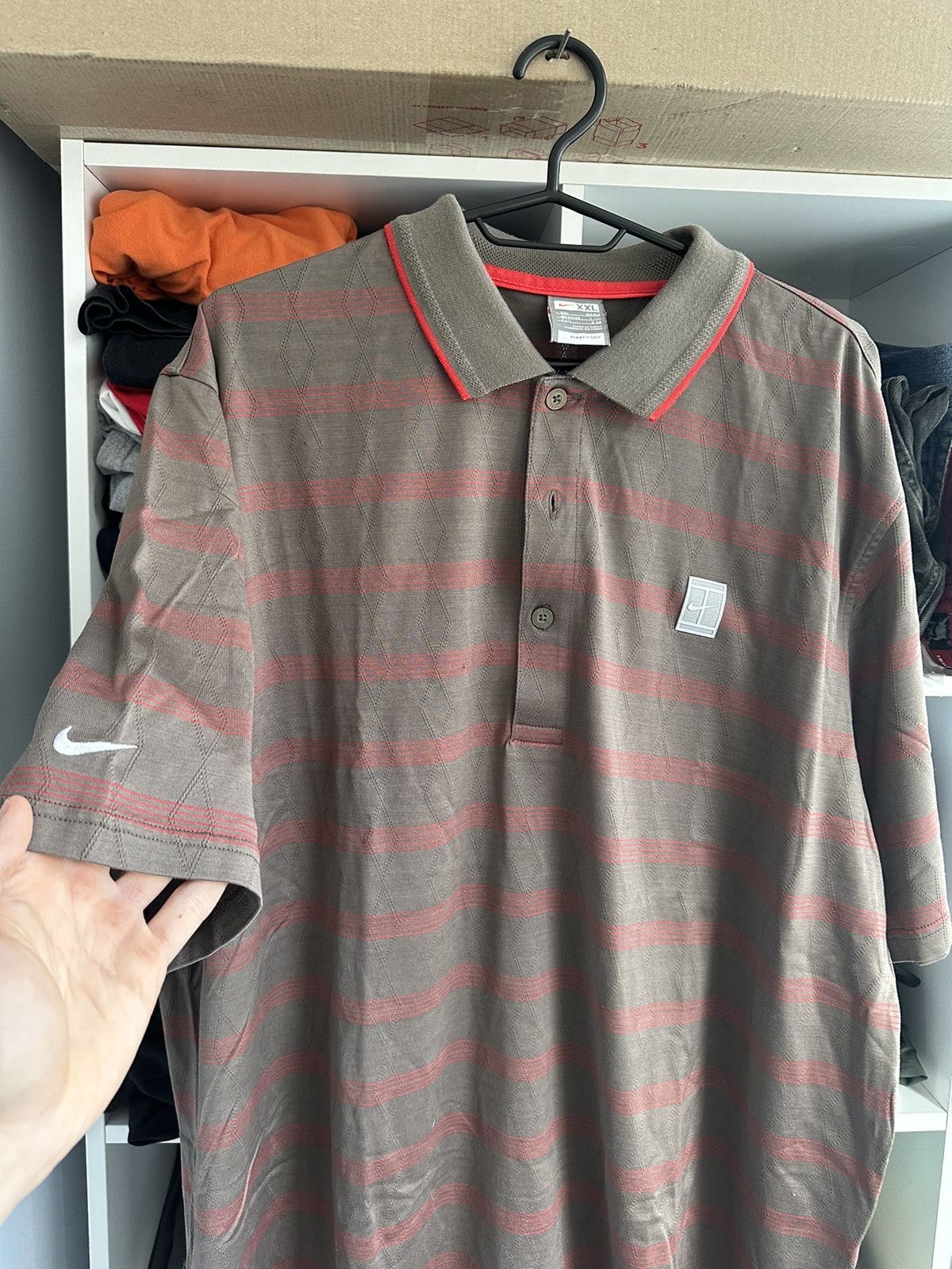 Nike 🔥VINTAGE NIKE COURT POLO T-SHIRT🔥 Size US XXL / EU 58 / 5 - 2 Thumbnail