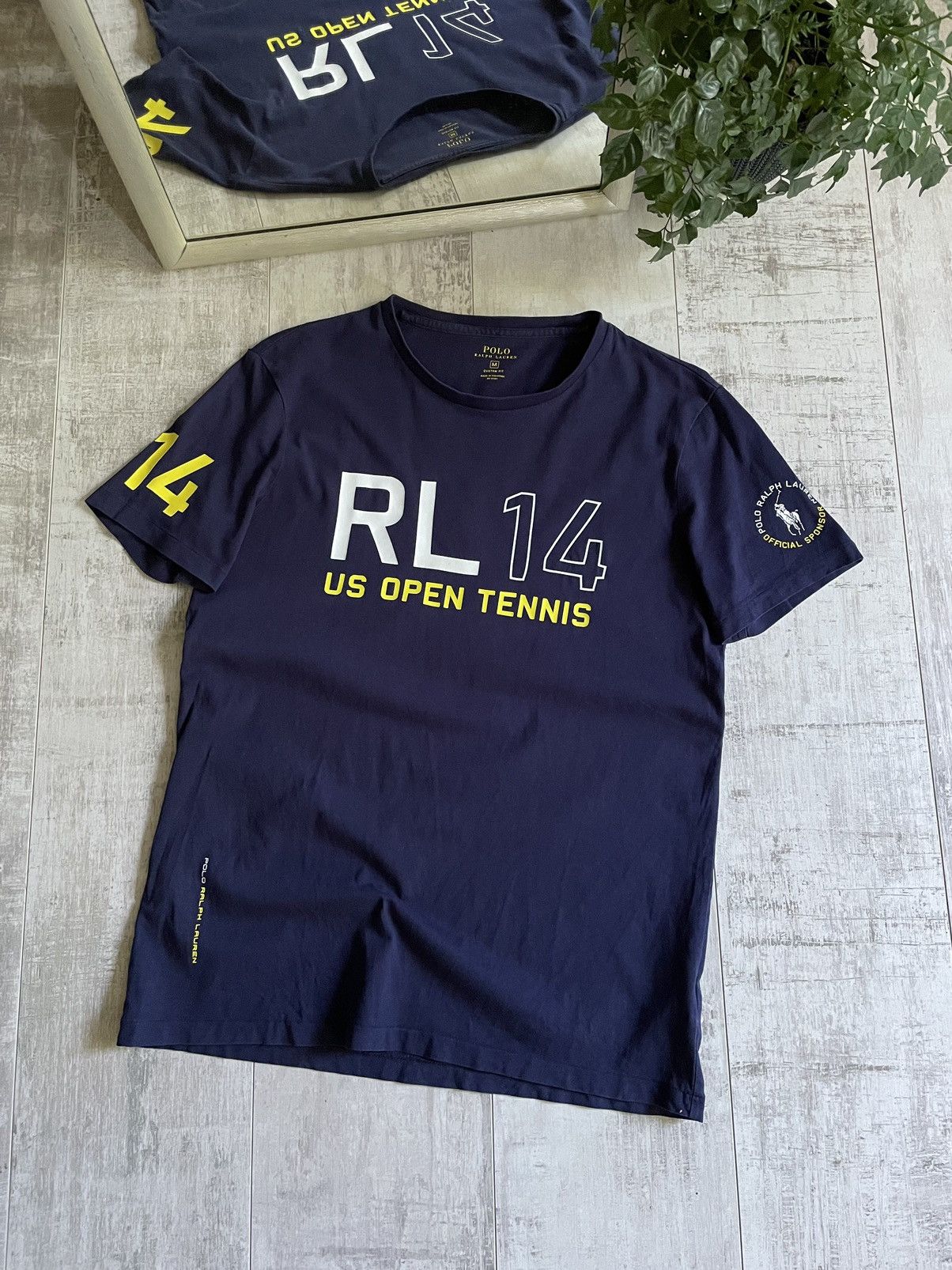 Polo Ralph Lauren Polo Ralph Lauren “RL14” T-Shirt Blue Us Open Tennis RARE Size US M / EU 48-50 / 2 - 1 Thumbnail