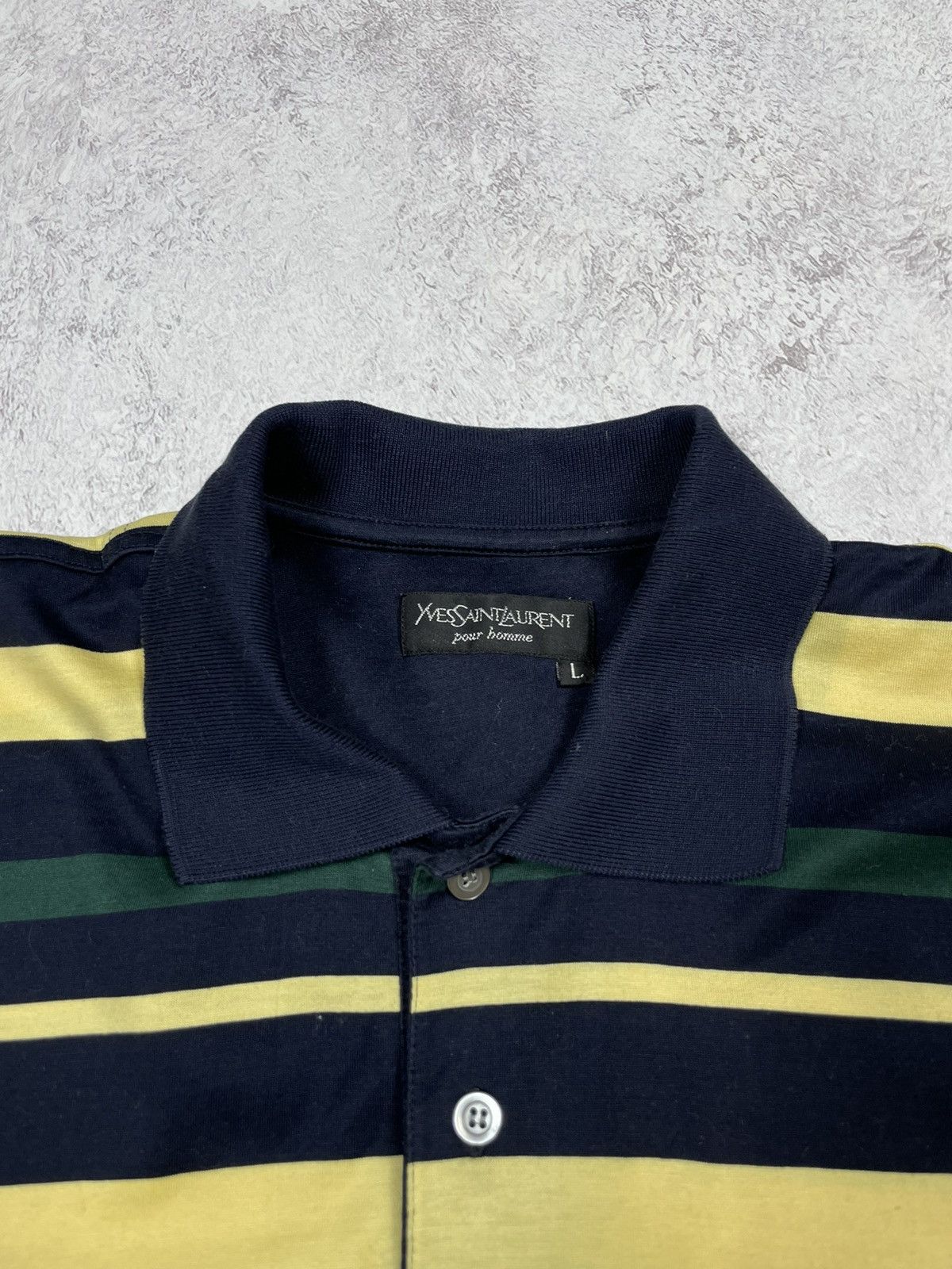 Yves Saint Laurent YSL Yves Saint Laurent Vintage Polo Small Logo L Size US L / EU 52-54 / 3 - 4 Thumbnail