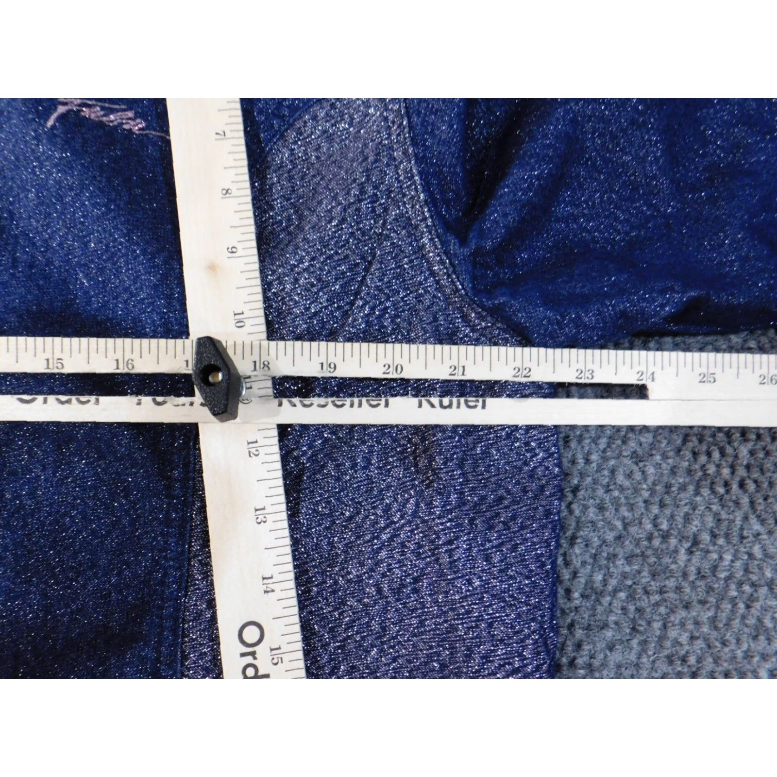 Fubu FUBU Jacket Denim Womens 16W Plus Regular Zip Mid-Length Long Sleeve Blue Retro Vintage N/A Size XXL / US 16-18 / IT 52-54 - 7 Thumbnail