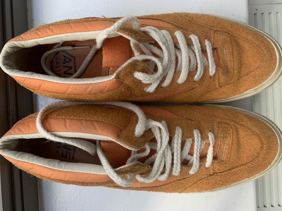 Burnt orange clearance suede vans