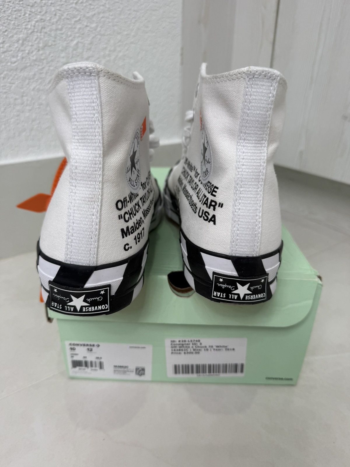 Converse × Off-White Converse Chuck Taylor All Star 70 Hi Off-White Size: US M 10 Size US 10 / EU 43 - 5 Thumbnail