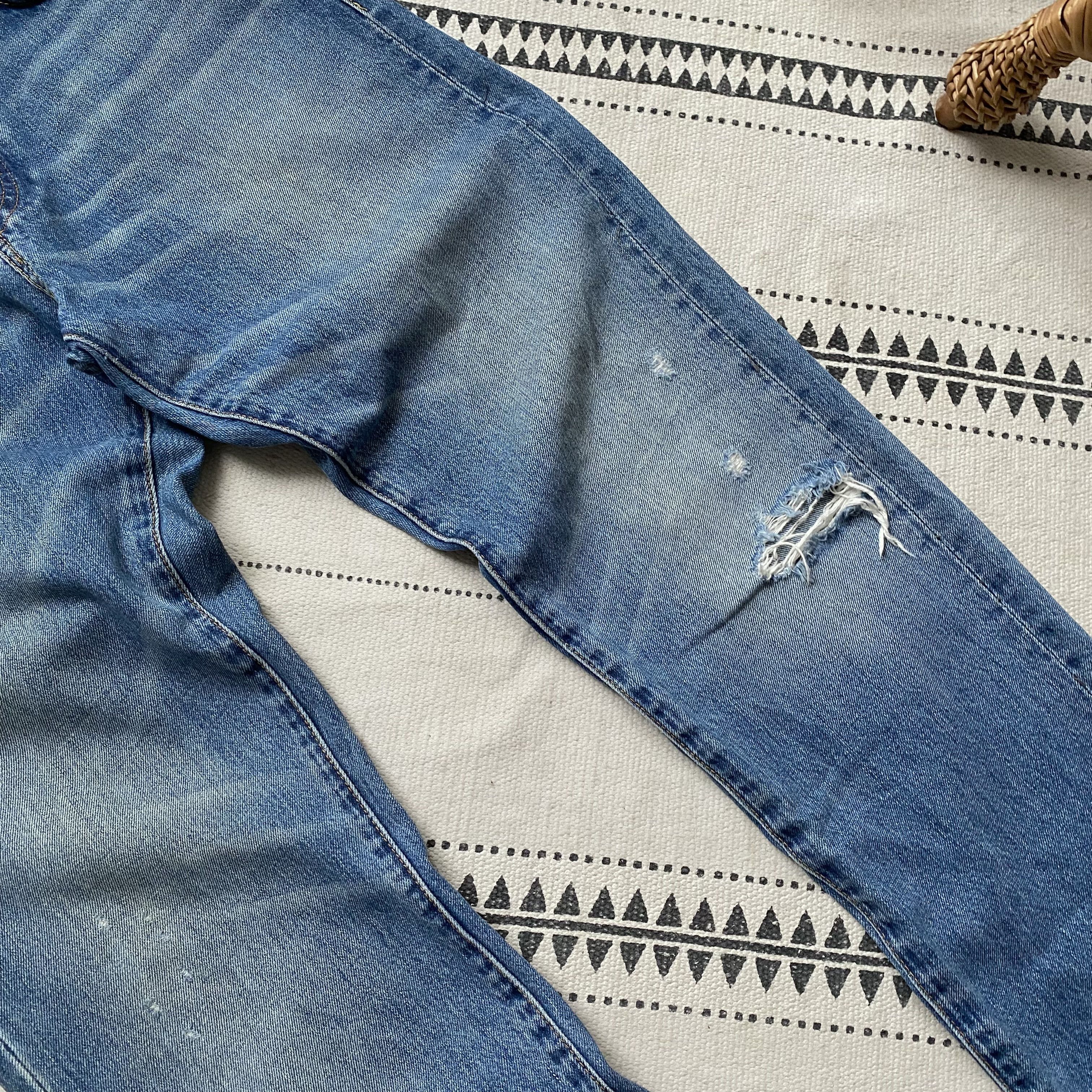 Polo Ralph Lauren 👖Vintage Polo Ralph Lauren Denim Supply Distressed jeans Size US 32 / EU 48 - 4 Thumbnail