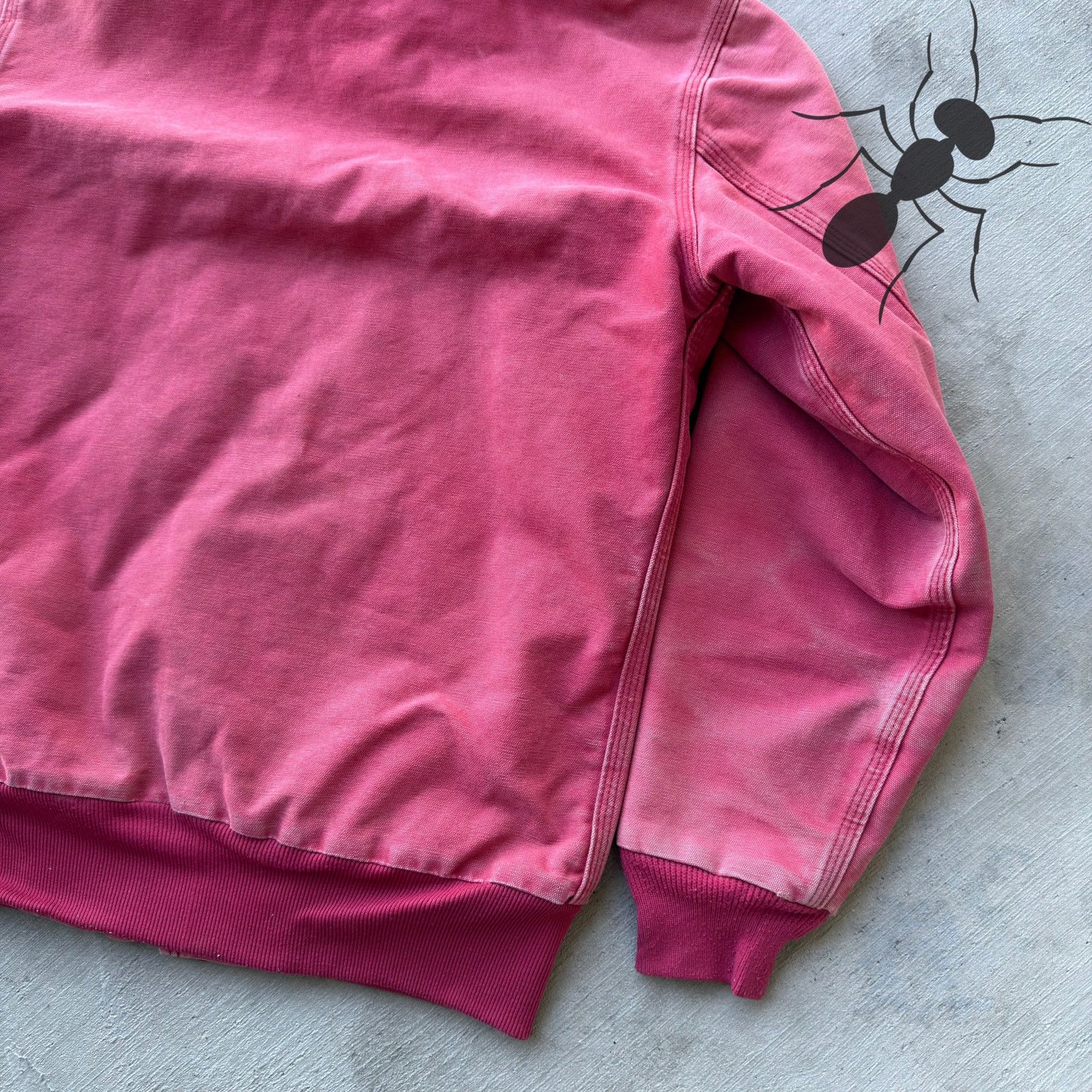 Carhartt × Vintage Vintage Y2K Carhartt WOMENS WJ130 pink hooded work jacket Size US S / EU 44-46 / 1 - 9 Thumbnail