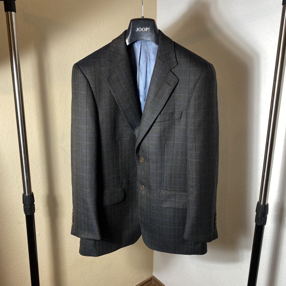 Harris Tweed Wool checkered jacket Magee New Size 38S - 1 Thumbnail