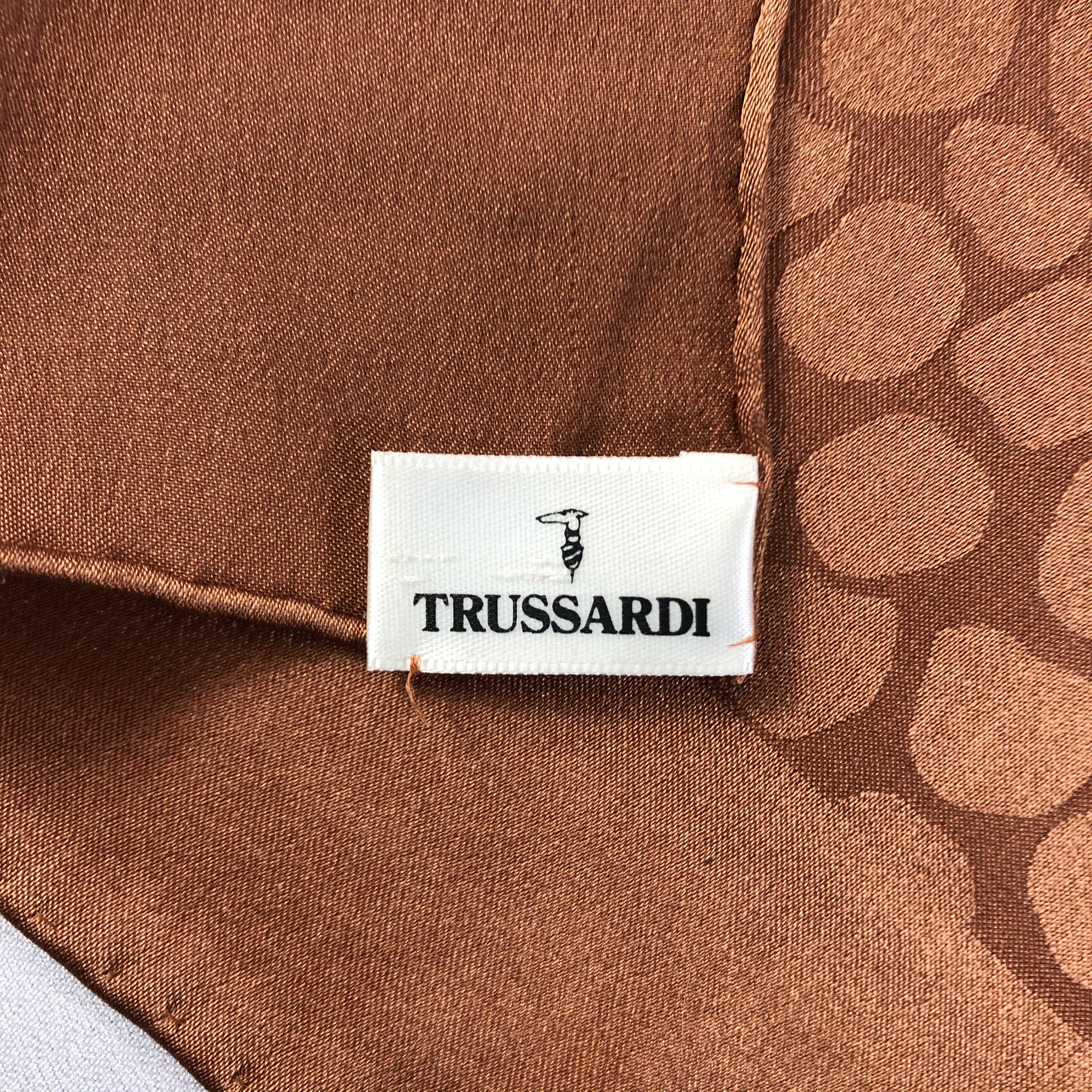 Trussardi × Vintage Vintage Trussardi Silk Scarf Size ONE SIZE - 5 Thumbnail