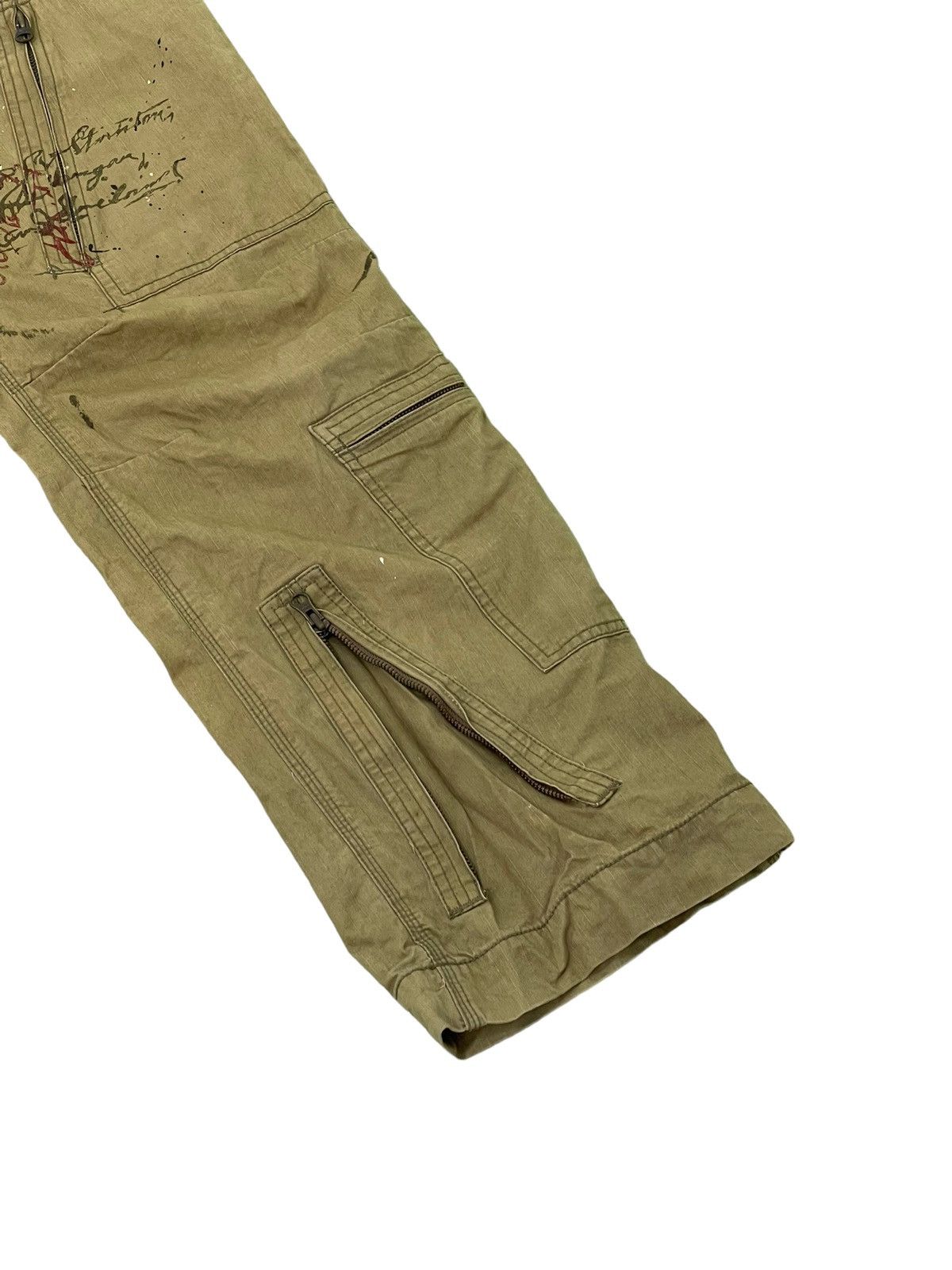 Japanese Brand Loose Cargo 291295 Homme Multi Pockets Boro 6🟦7 Size US 34 / EU 50 - 4 Thumbnail