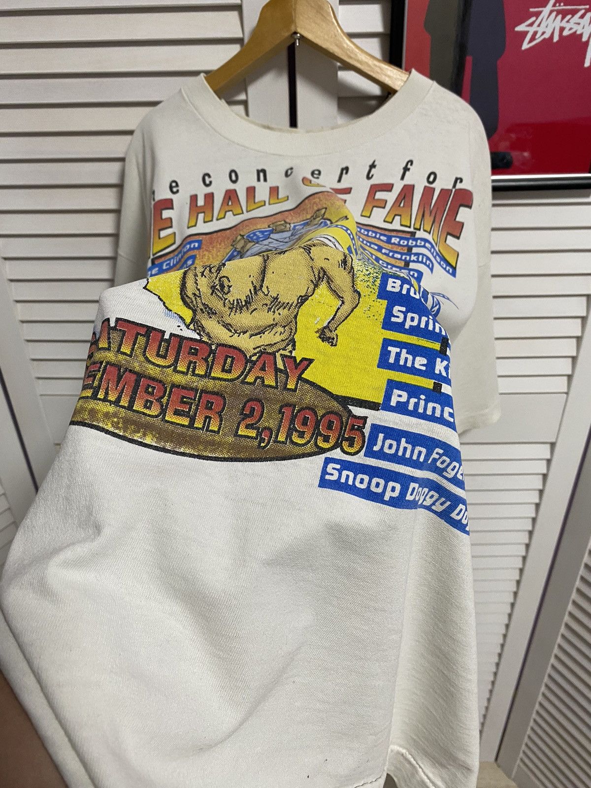 Rap Tees 1995s Rock Hall Concert Tee Single Stitch Vintage USA Rare Size US XL / EU 56 / 4 - 4 Thumbnail