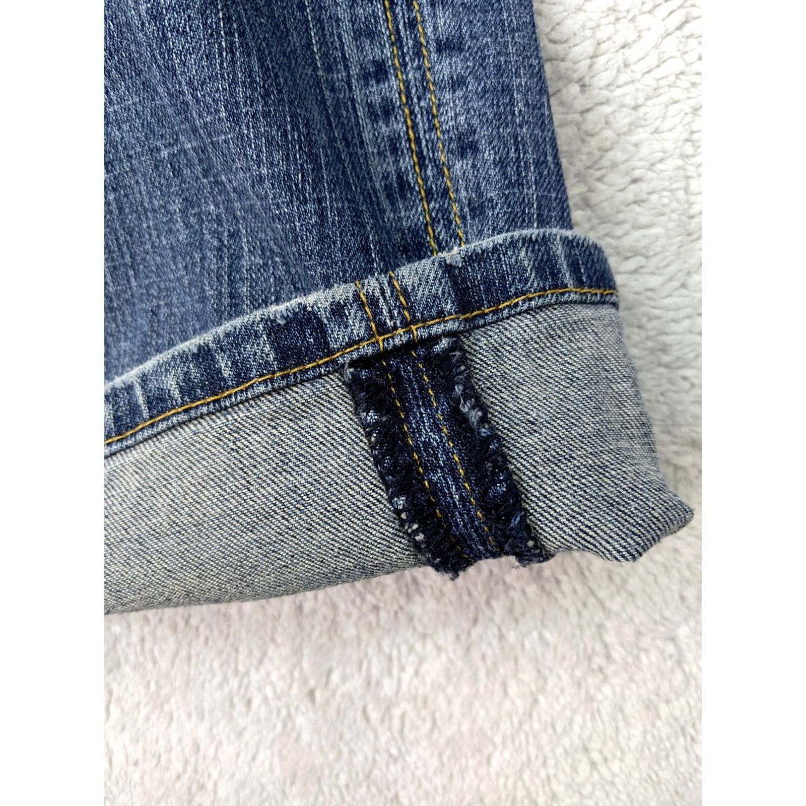 Vintage Lane Bryant Women Jeans 20 Blue High Rise Tapered Distressed 5 Pocket Med Wash Denim 32in Inseam Womens Size 28" / US 6 / IT 42 - 4 Thumbnail