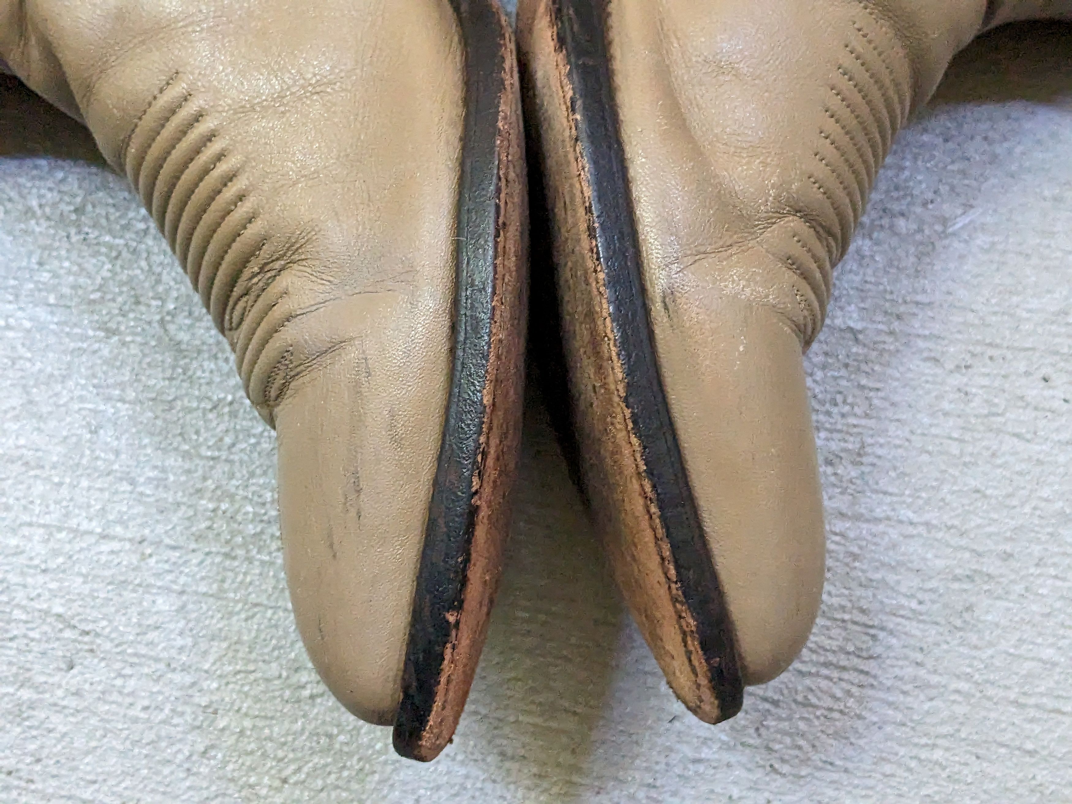 Genuine Leather El Dorado Cowboy Boots Taupe Leather 9 Western Botas Size US 9 / EU 42 - 10 Thumbnail
