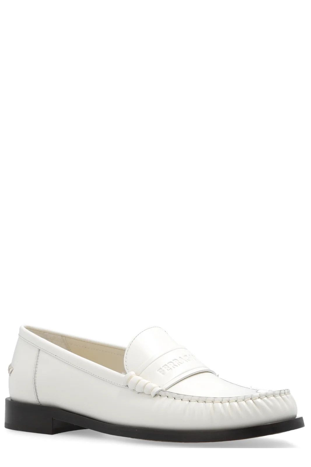 Salvatore Ferragamo o1s1rm0924 Debossed Loafers in White Size US 5.5 / IT 35.5 - 4 Thumbnail