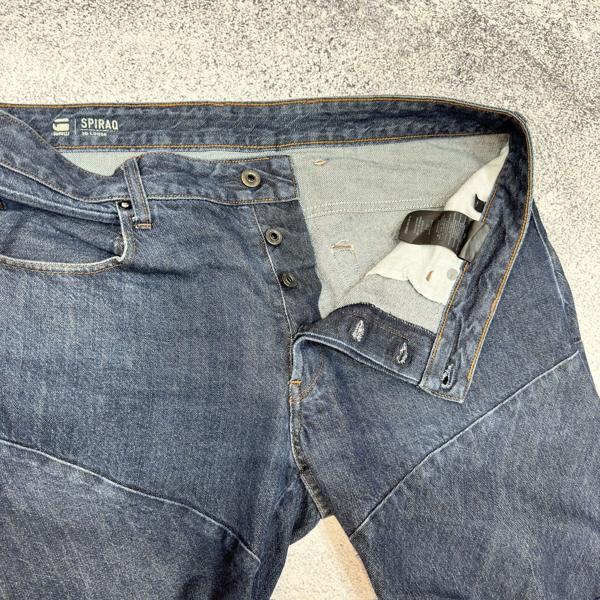 Designer × G-Star G-Star Raw Spiraq 3D Loose Fit Mens Jeans 34/32 Size US 34 / EU 50 - 7 Thumbnail