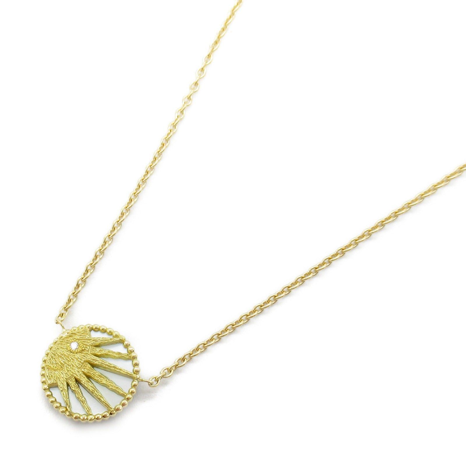 Dior Rose Celeste Diamond Necklace K18 (Yellow Gold) Clear