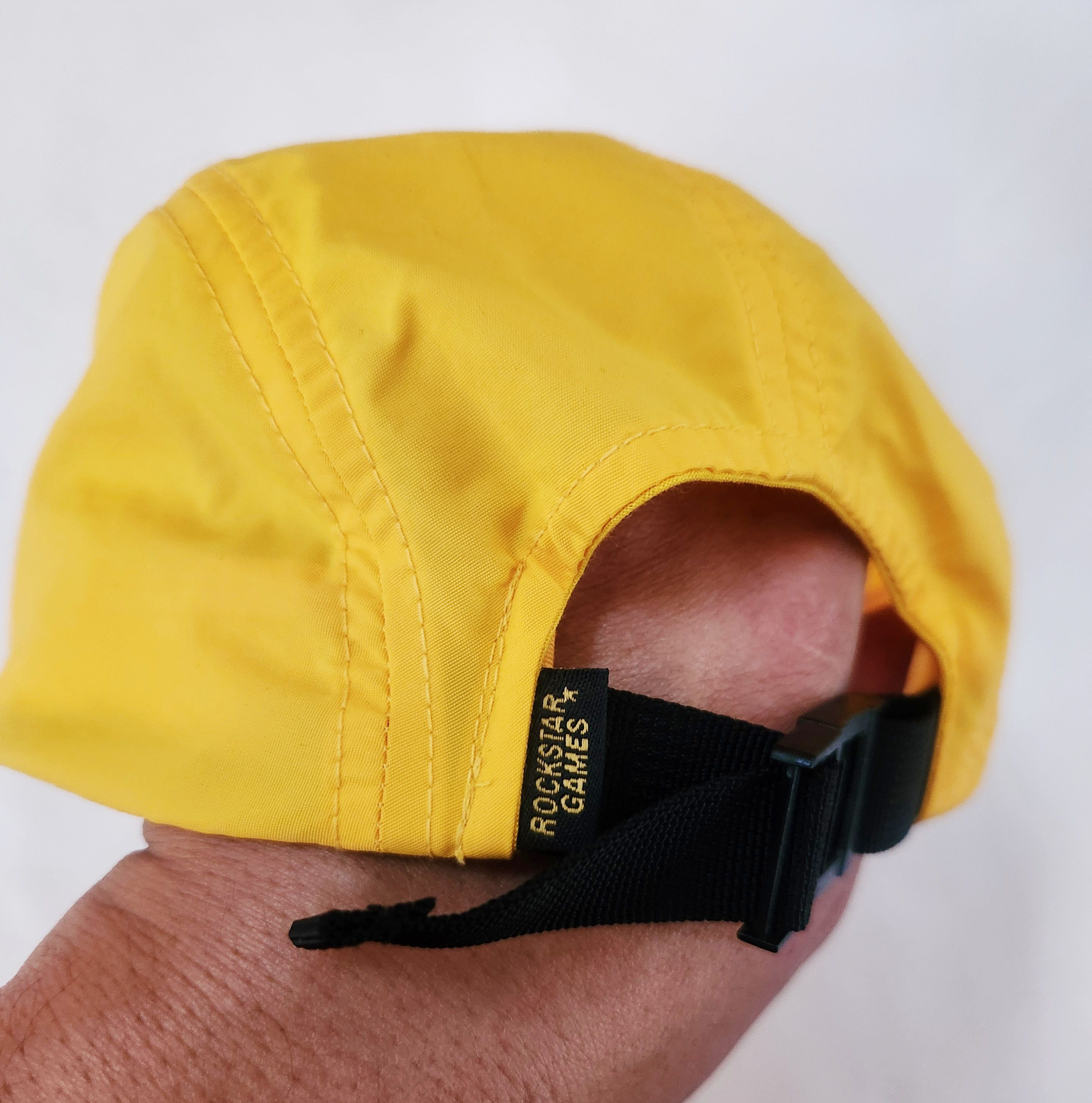 Rockstar Games Rockstar Games 5 Panel Cap Yellow Mens OSFM Strapback Adjus Size ONE SIZE - 4 Thumbnail