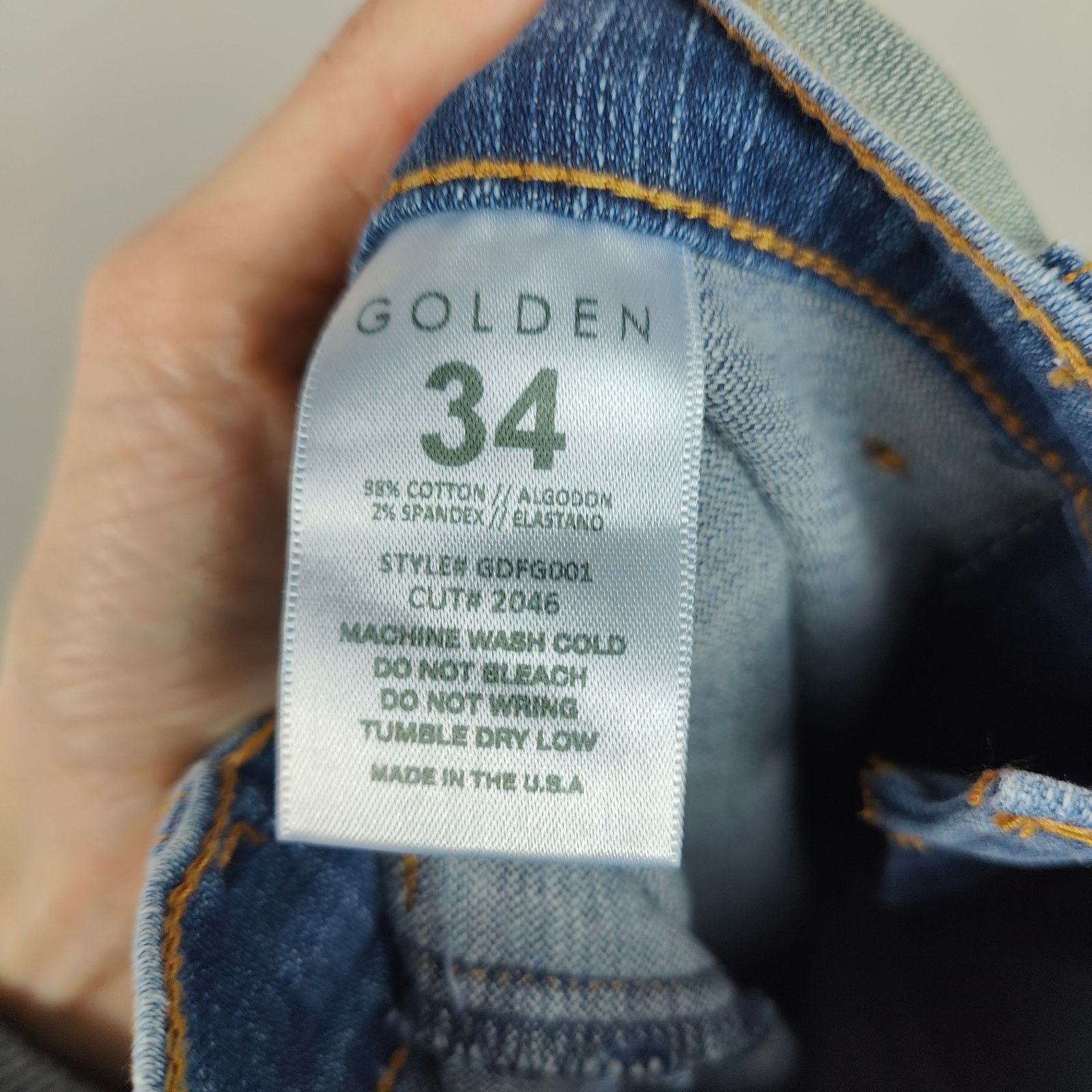 Other Golden Denim The Patchwork Mykonos Flared Jeans Men 34 Cargo Size US 34 / EU 50 - 9 Thumbnail