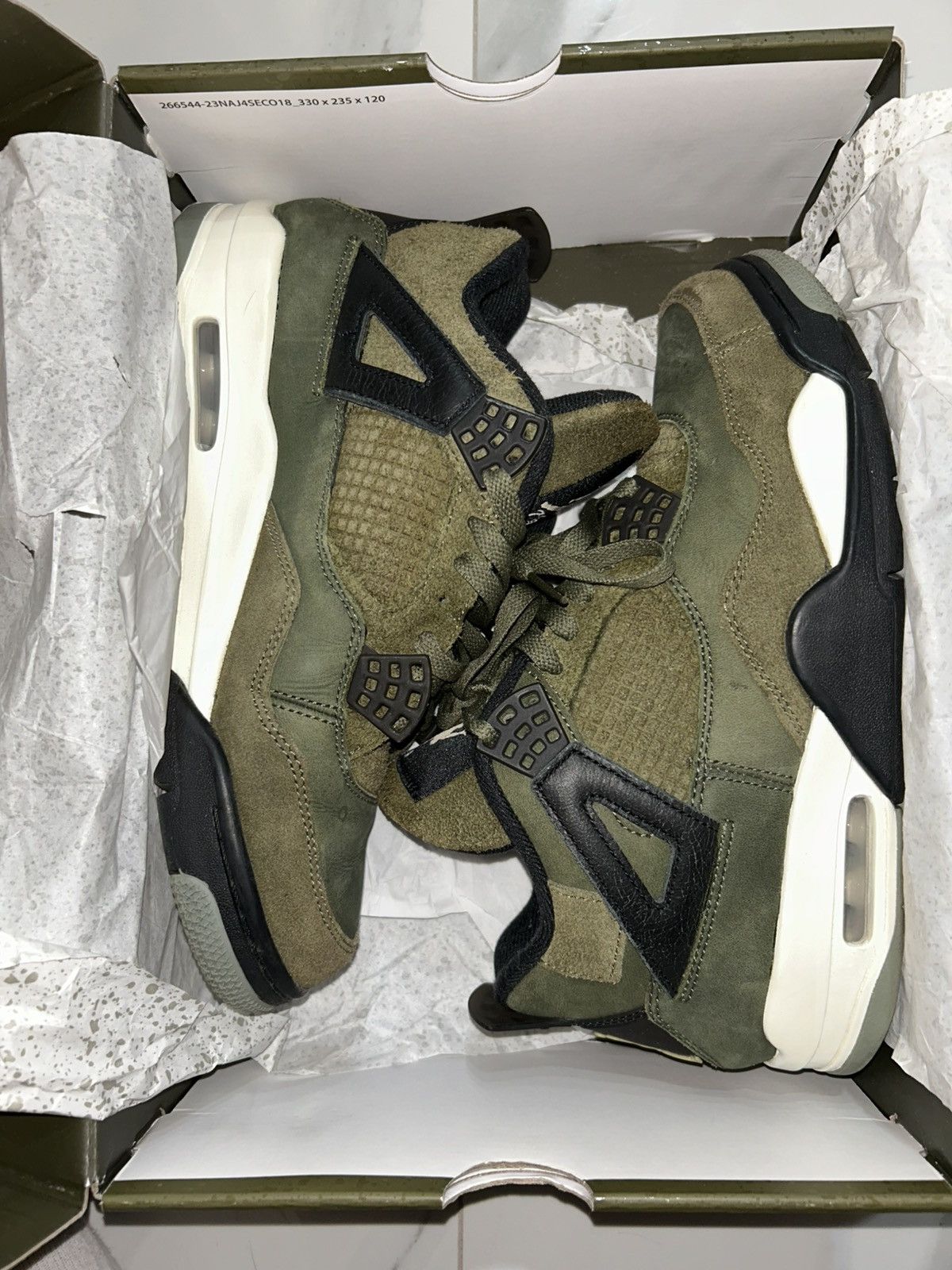 Jordan Brand Air Jordan 4 Craft Olive Size US 8.5 / EU 41-42 - 11 Thumbnail