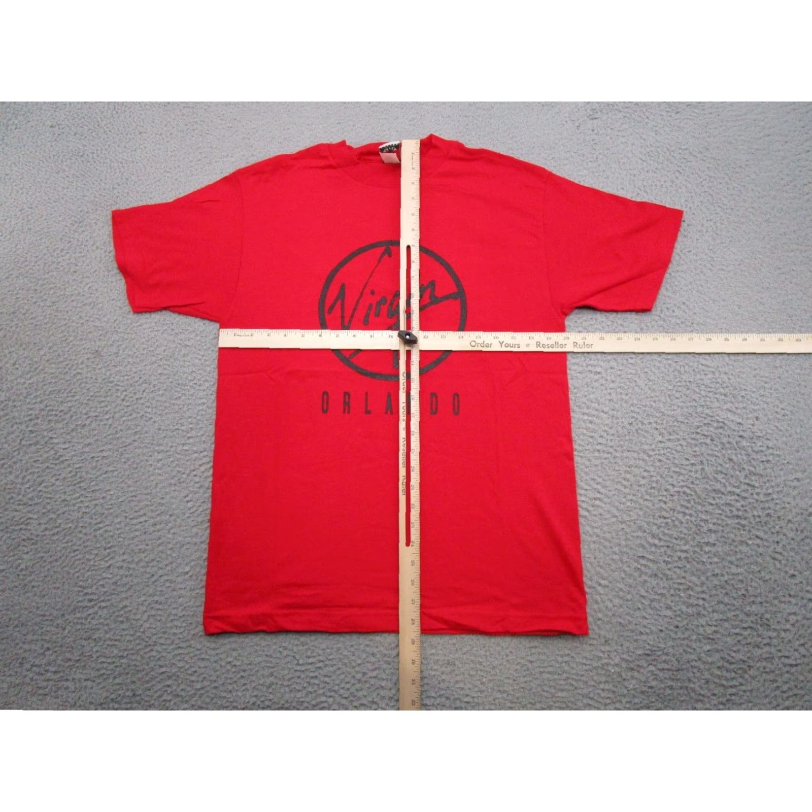 Vintage VINTAGE Virgin T-Shirt Shirt Mens M Red USA Made London Mobile Orlando Virgin Clothing Company Shirt Size M USA Made Size US M / EU 48-50 / 2 - 5 Thumbnail