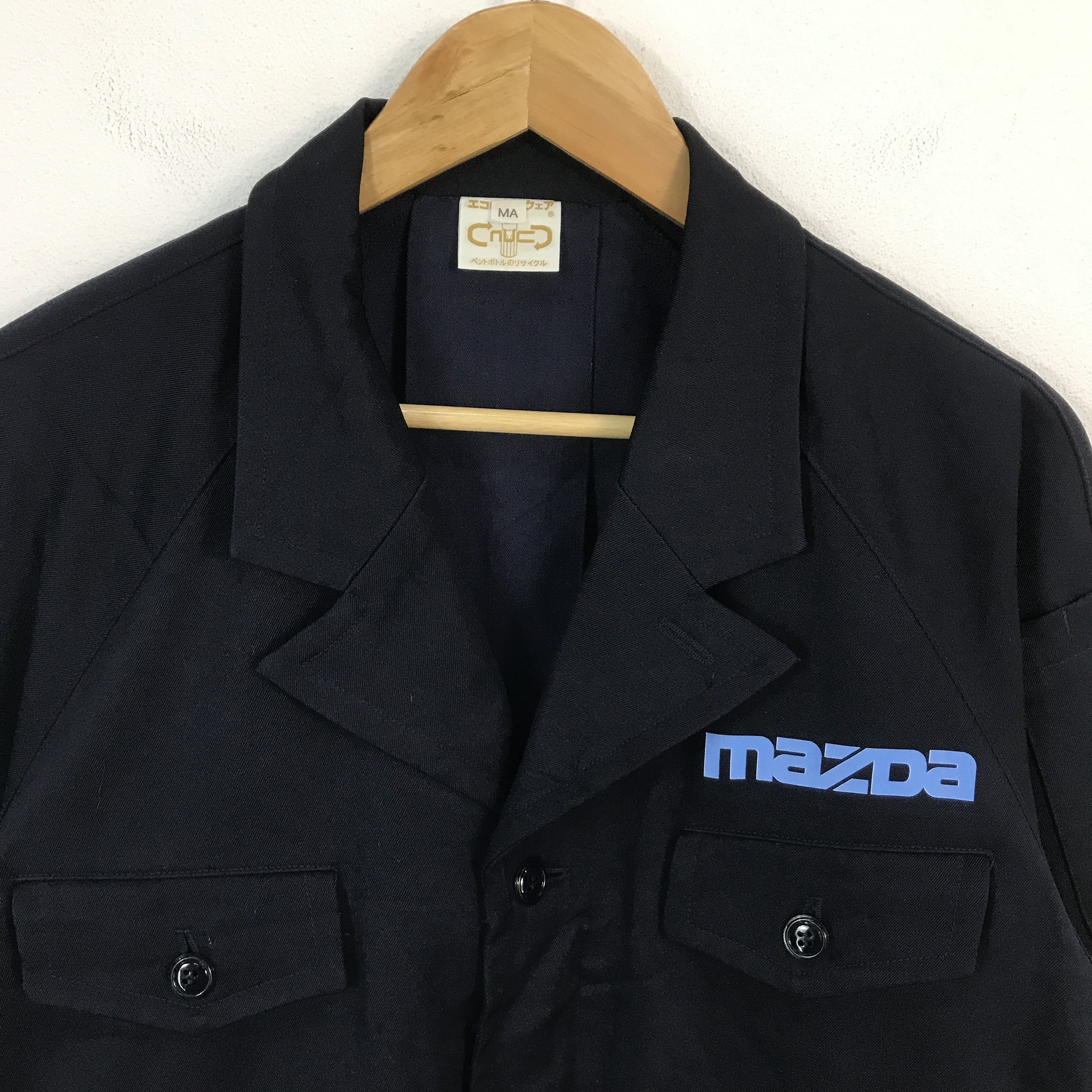Japanese Brand mazda racing motorsport navy bomber jacket Size US L / EU 52-54 / 3 - 3 Thumbnail