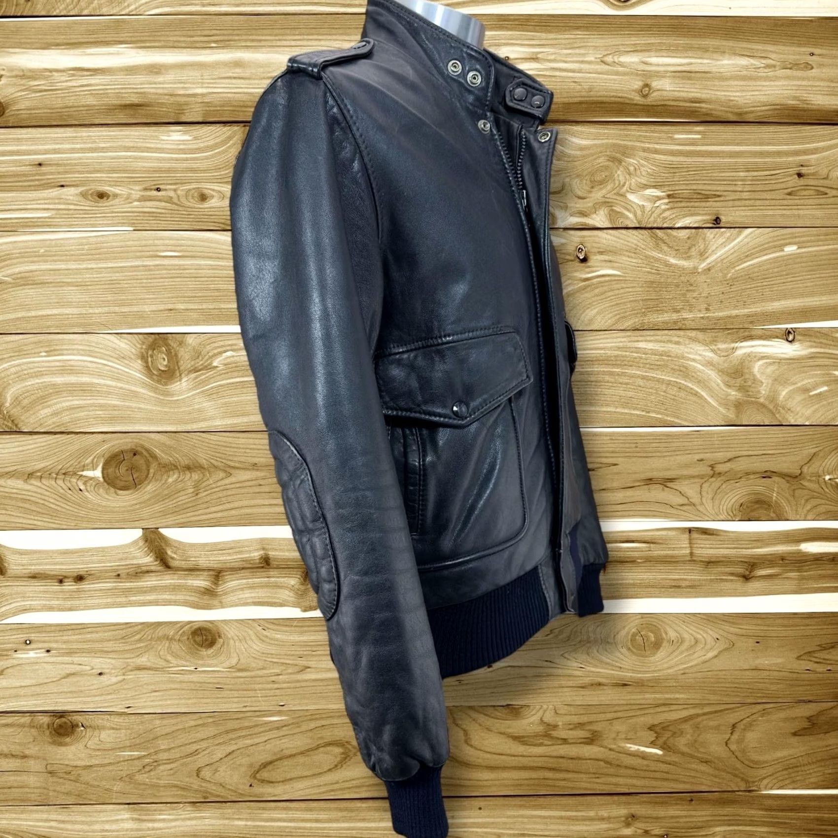 Harley Davidson Harley-Davidson Vintage Leather Jacket Biker Black Men's 38 Size US XXS / EU 40 - 5 Thumbnail