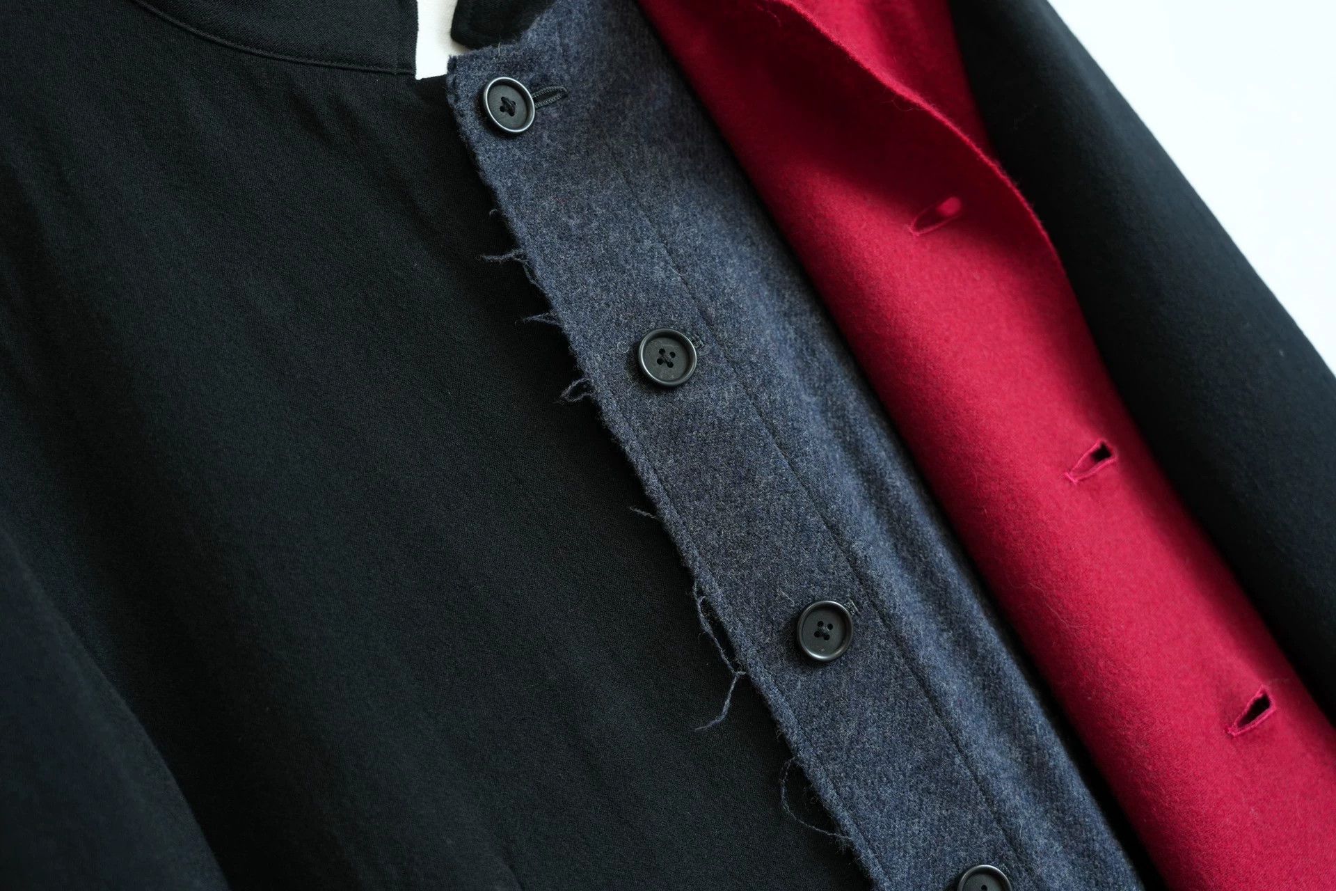 Yohji Yamamoto Yohji Yamamoto 15AW Double Grey Red Jacket J96 Size US L / EU 52-54 / 3 - 6 Thumbnail