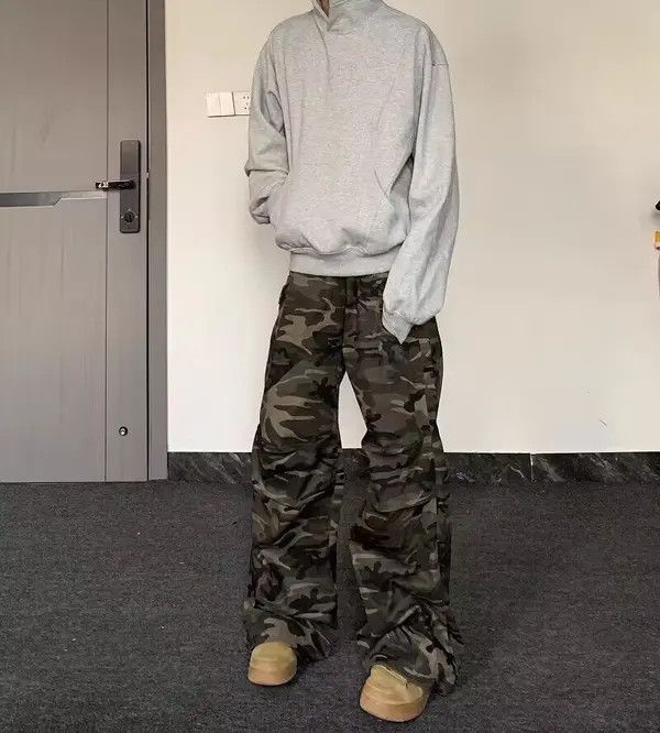 VIBE Retro camouflage street workwear hip hop casual pants Size US 32 / EU 48 - 4 Thumbnail