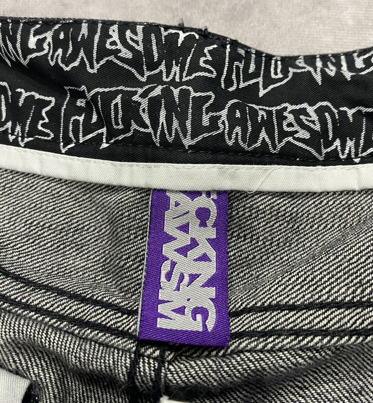Fucking Awesome Fucking Awesome Washed Black Relax Fit Denim Jeans Size US 30 / EU 46 - 4 Thumbnail