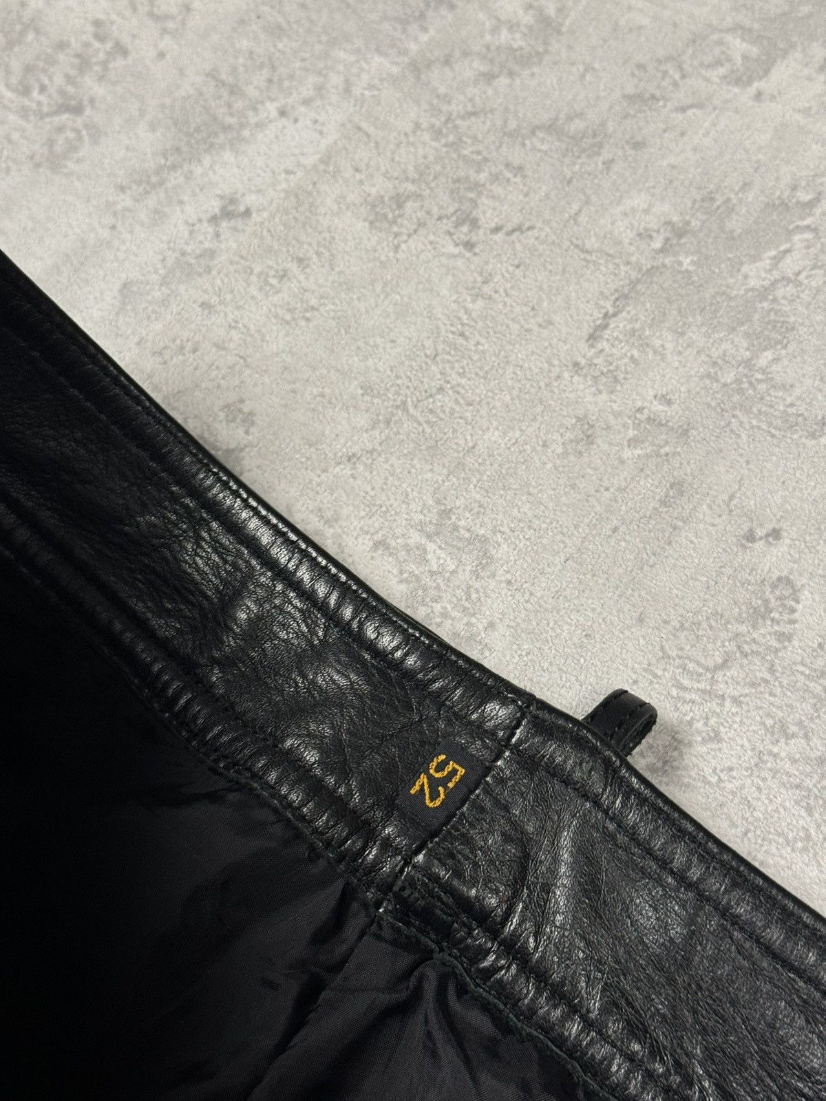 Genuine Leather Vintage Genuine Leather Motorcycle Biker Pants Stripes Siz52 Size US 35 - 15 Thumbnail