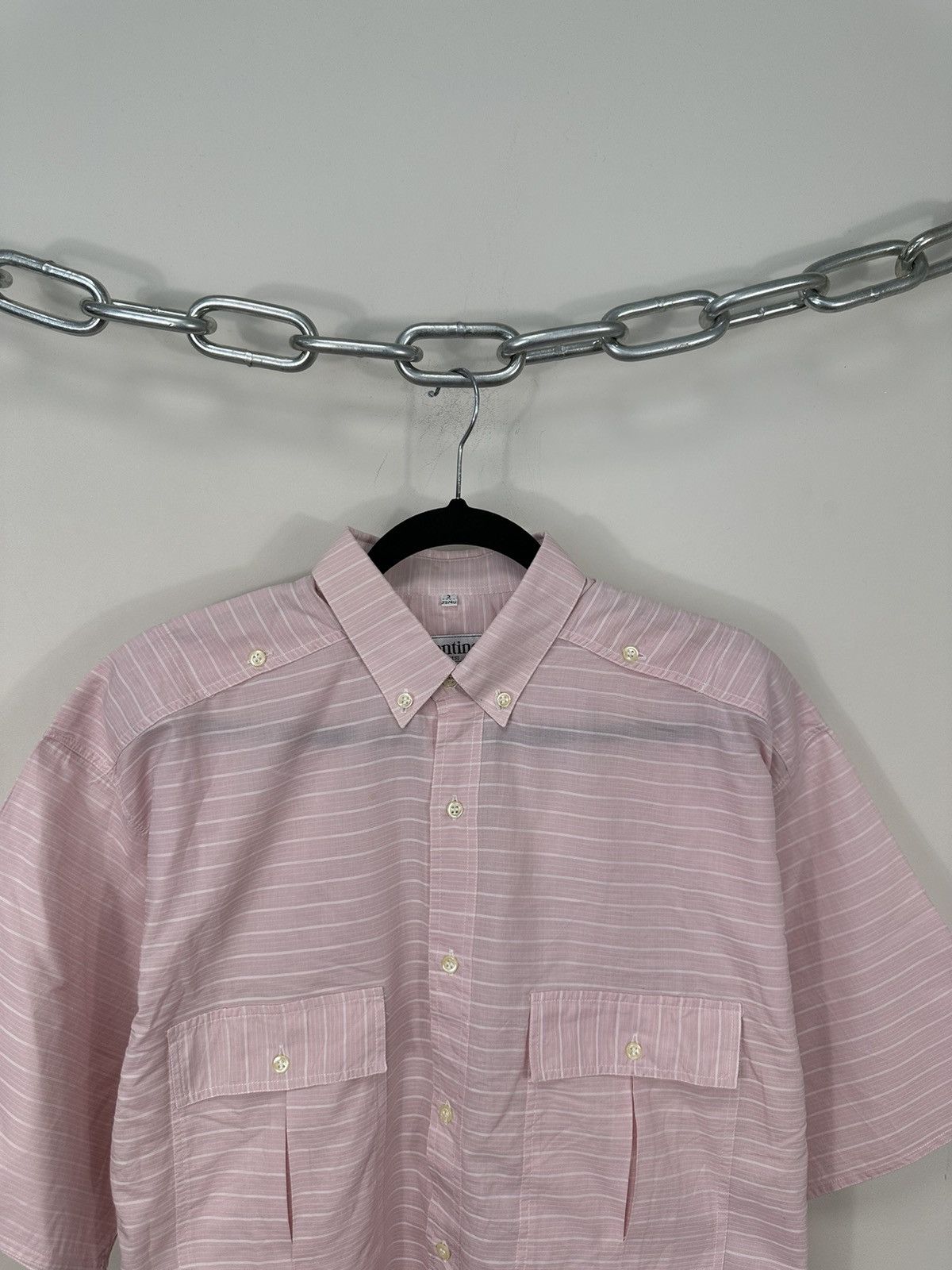 Valentino Vintage Valentino Striped Pink Pockets Luxury Shirt Size US M / EU 48-50 / 2 - 2 Thumbnail