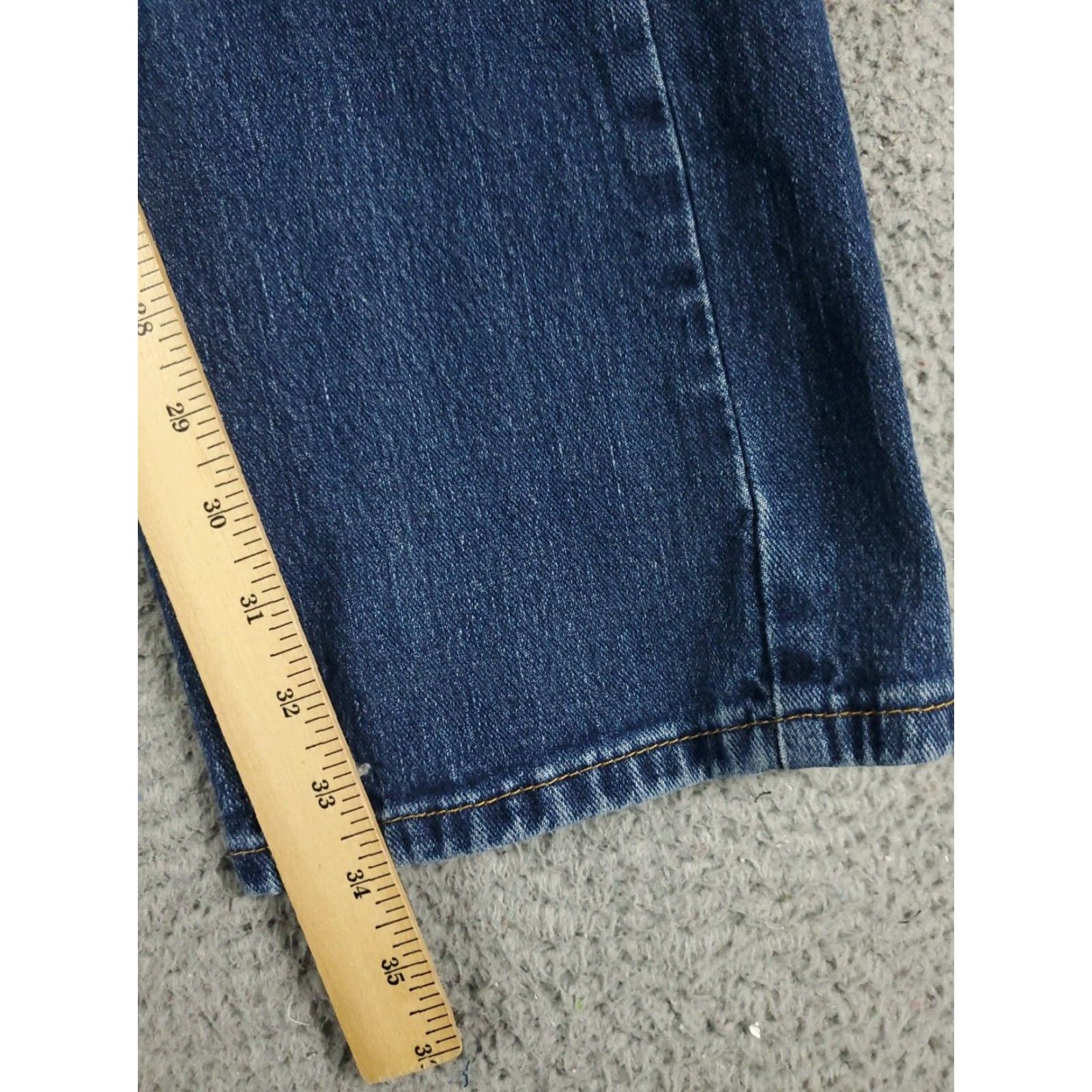 Levi's Levis 505 Jeans Mens 38x34 Blue Straight Leg Regular Fit Cotton Denim Pants Size US 38 / EU 54 - 5 Thumbnail