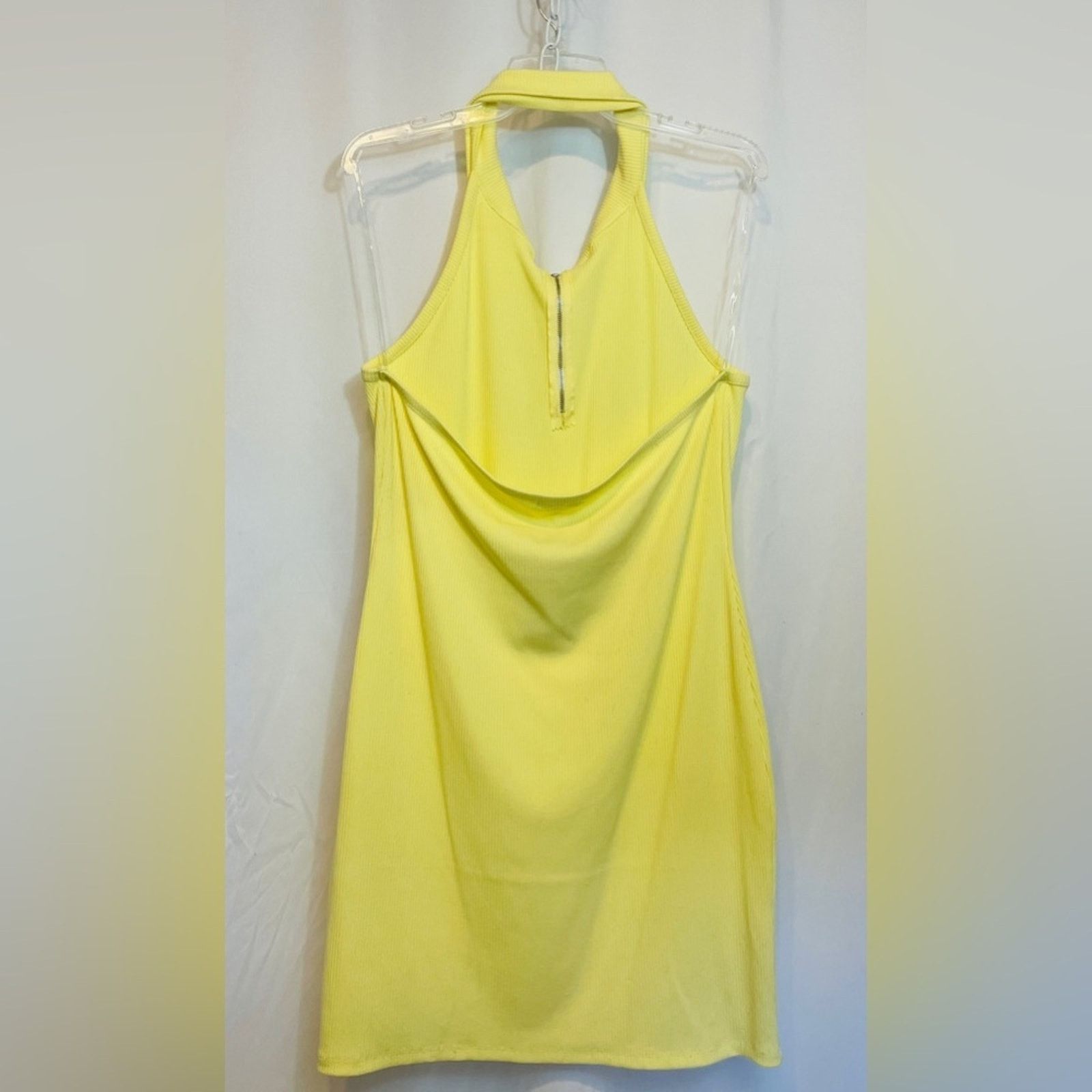 Other NWT Fashion Nova Yellow Montana Halter Bodycon Mini Dress Size XXL / US 16-18 / IT 52-54 - 7 Thumbnail