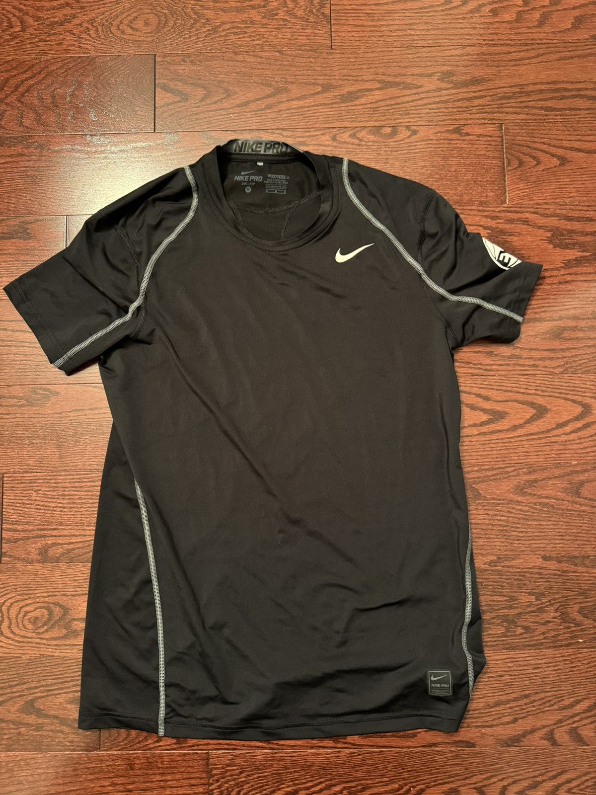 Nike Nike Pro EYBL Fitted Black Compression t-shirt M | Grailed