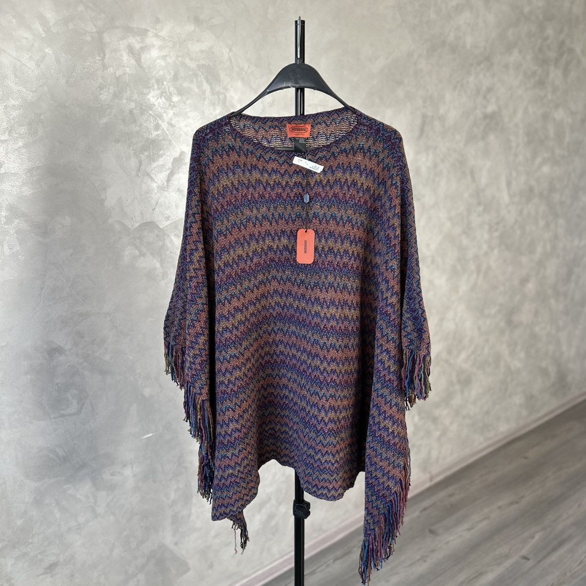 Missoni NWT Missoni Zig Zag Knit Poncho Size ONE SIZE - 1 Thumbnail