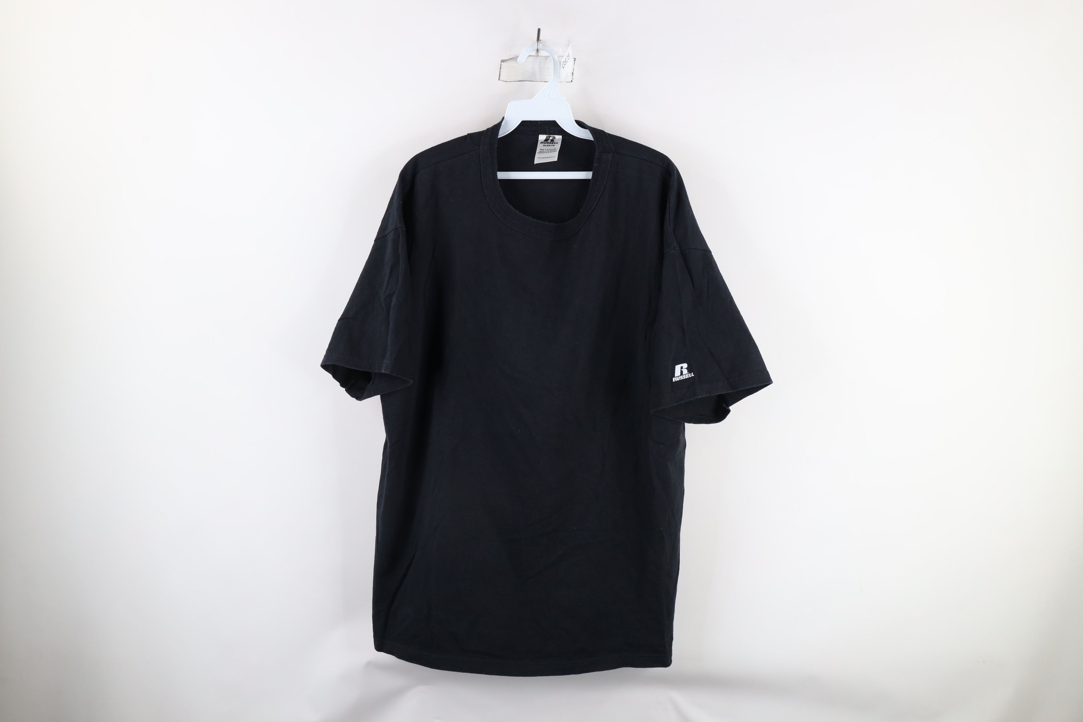 Russell Athletic × Vintage Vintage Russell Athletic Short Sleeve T-Shirt Black Cotton Size US XL / EU 56 / 4 - 1 Thumbnail