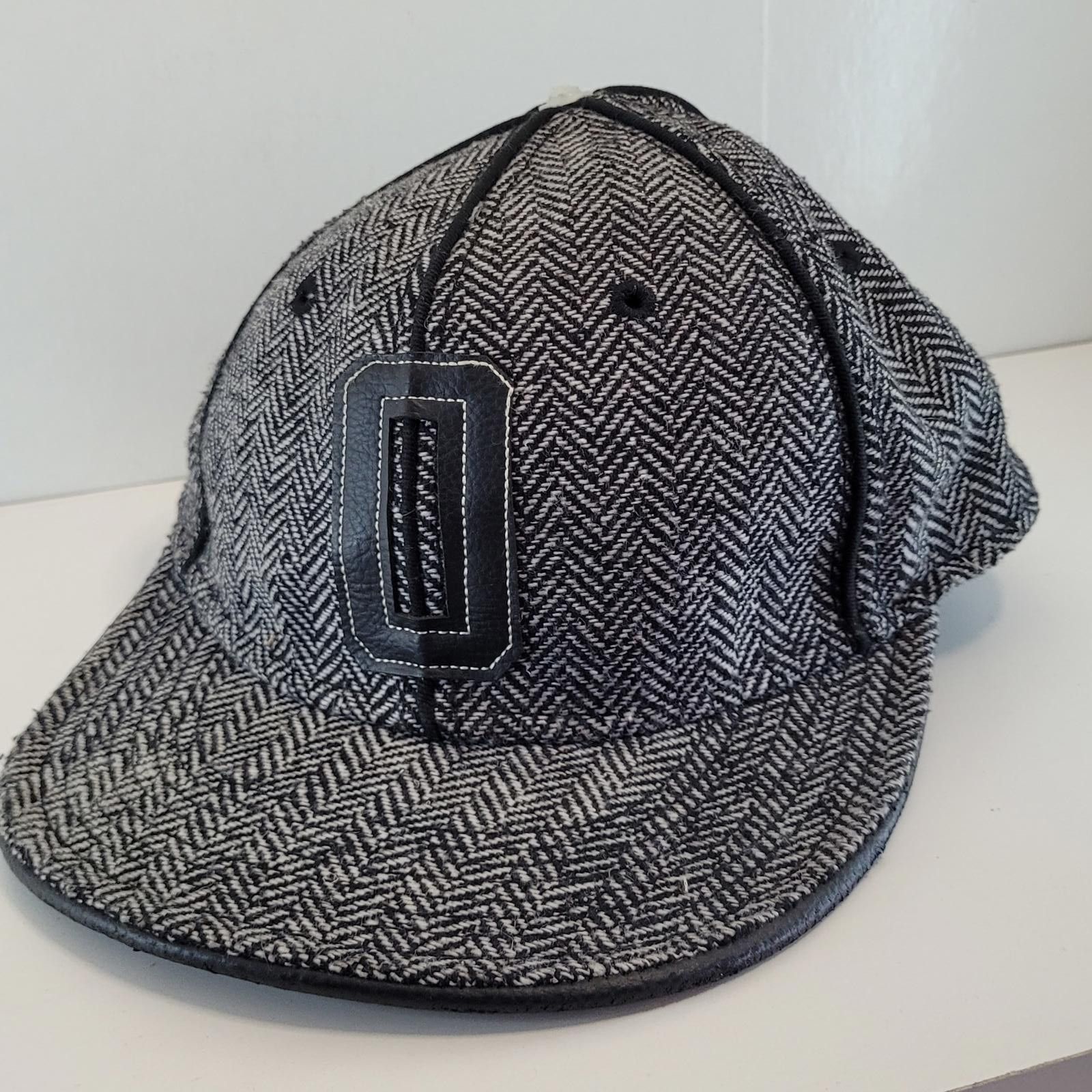 Other OBEY Black & Gray Herringbone Fitted Cap Wool Blend Hat S/M Size ONE SIZE - 1 Thumbnail