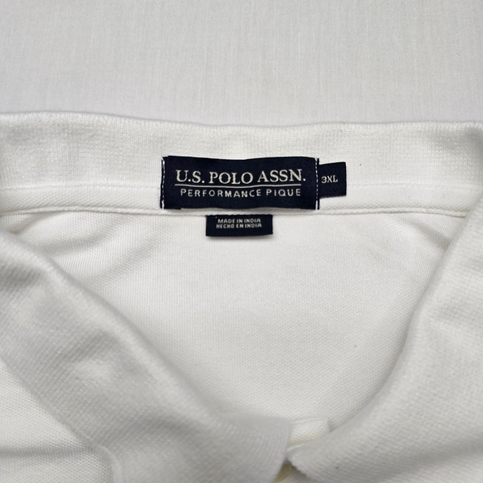 U.S. Polo Assn. U.S. Polo Assn Polo White 3XL Performance Pique Shirt Size US XXL / EU 58 / 5 - 4 Thumbnail