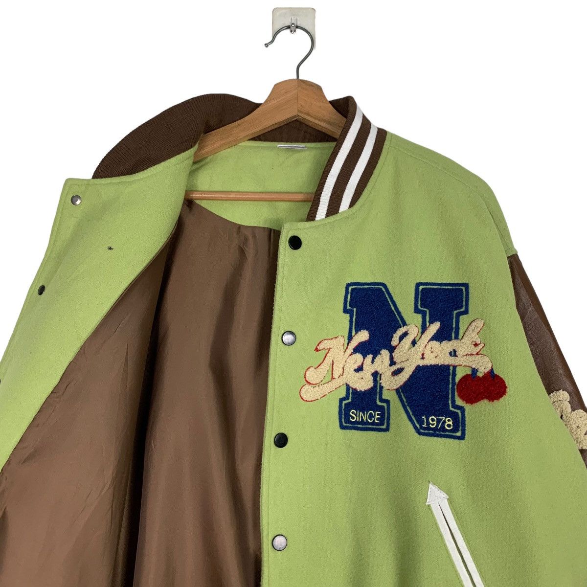 Japanese Brand DLEEPY TOWN Varsity Jacket #0684-C31 Size US L / EU 52-54 / 3 - 8 Thumbnail