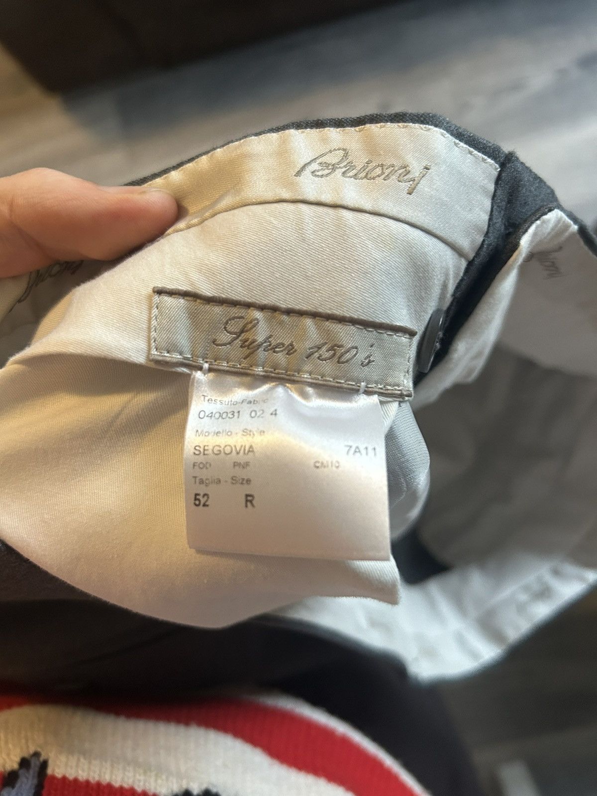 Brioni Super 150’s Virgin Wool Segovia Pants Size US 38 / EU 54 - 14 Thumbnail