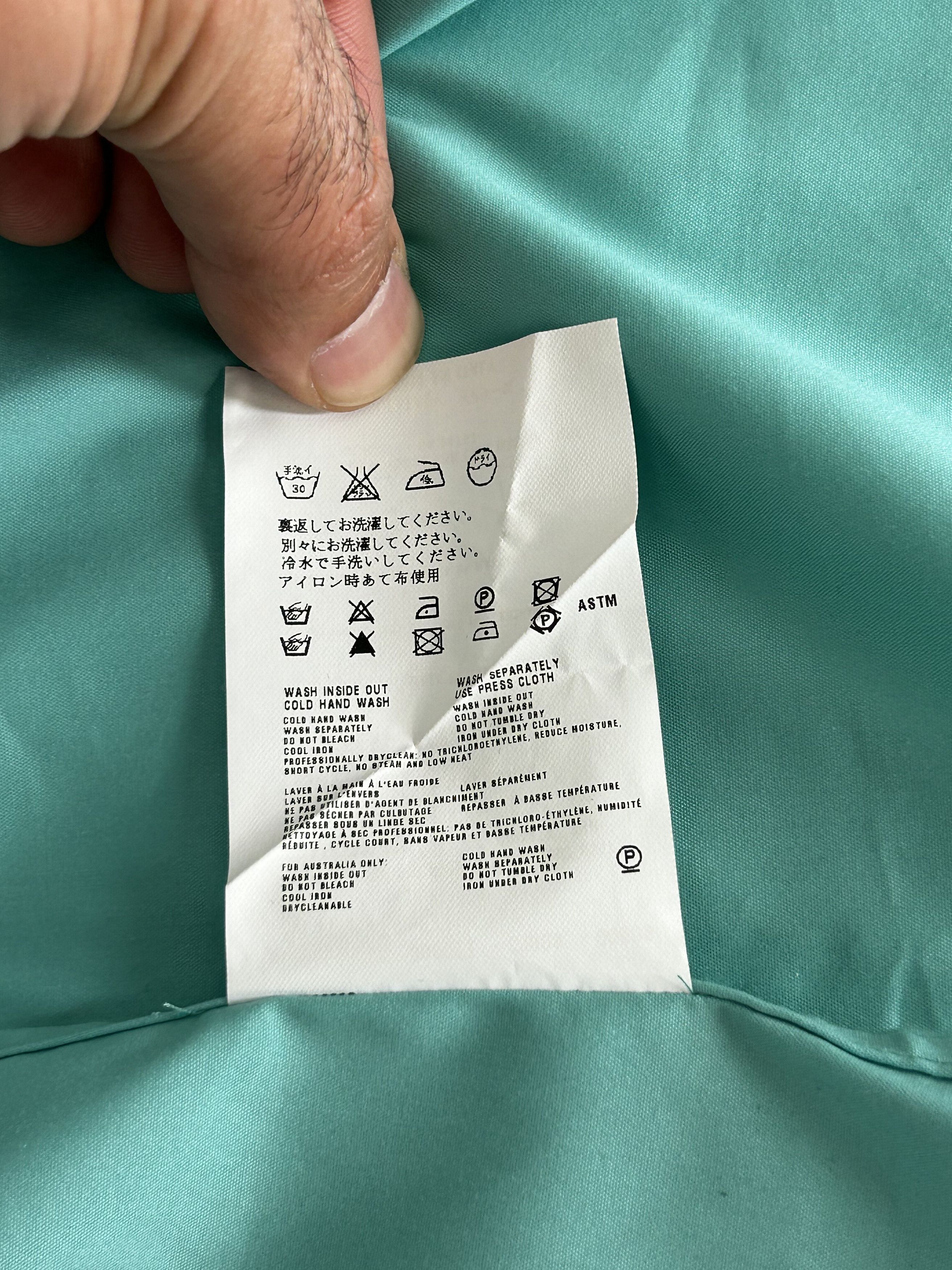 Prada PRADA TEAL POPLIN STRETCH COTTON DRESS SHIRT Size US L / EU 52-54 / 3 - 5 Thumbnail