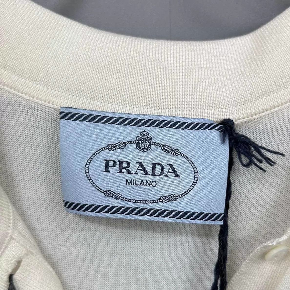 Prada PRADA Cream Fitted Long Maxi Dress Size 40 Size S / US 4 / IT 40 - 4 Thumbnail