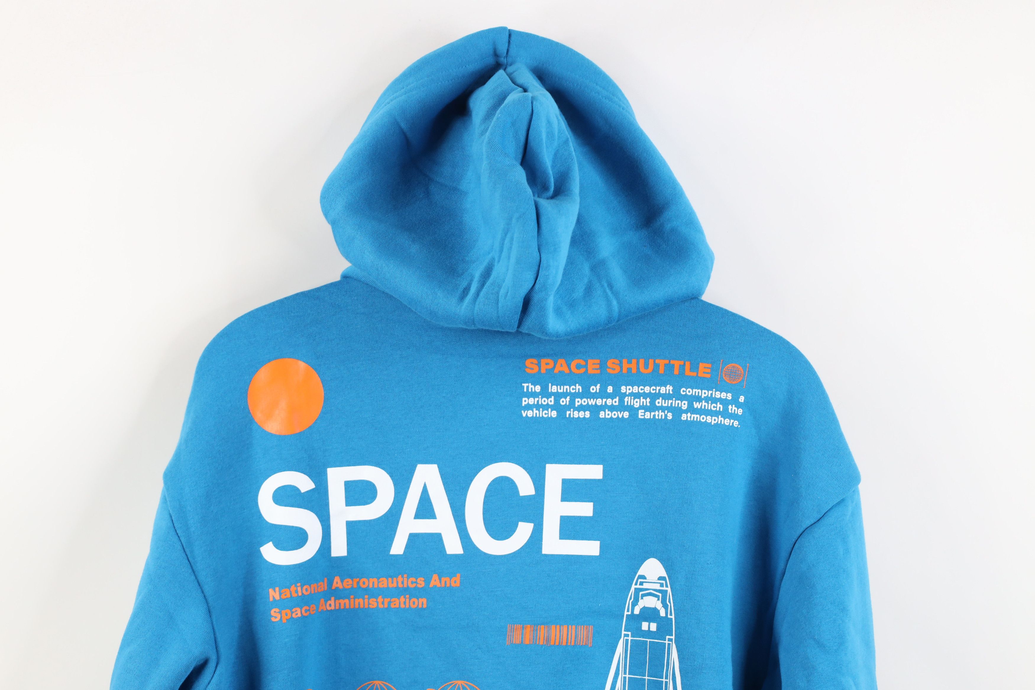 Vintage Vintage Y2K NASA Space Rocket Ship Hoodie Sweatshirt Blue Size US M / EU 48-50 / 2 - 15 Thumbnail