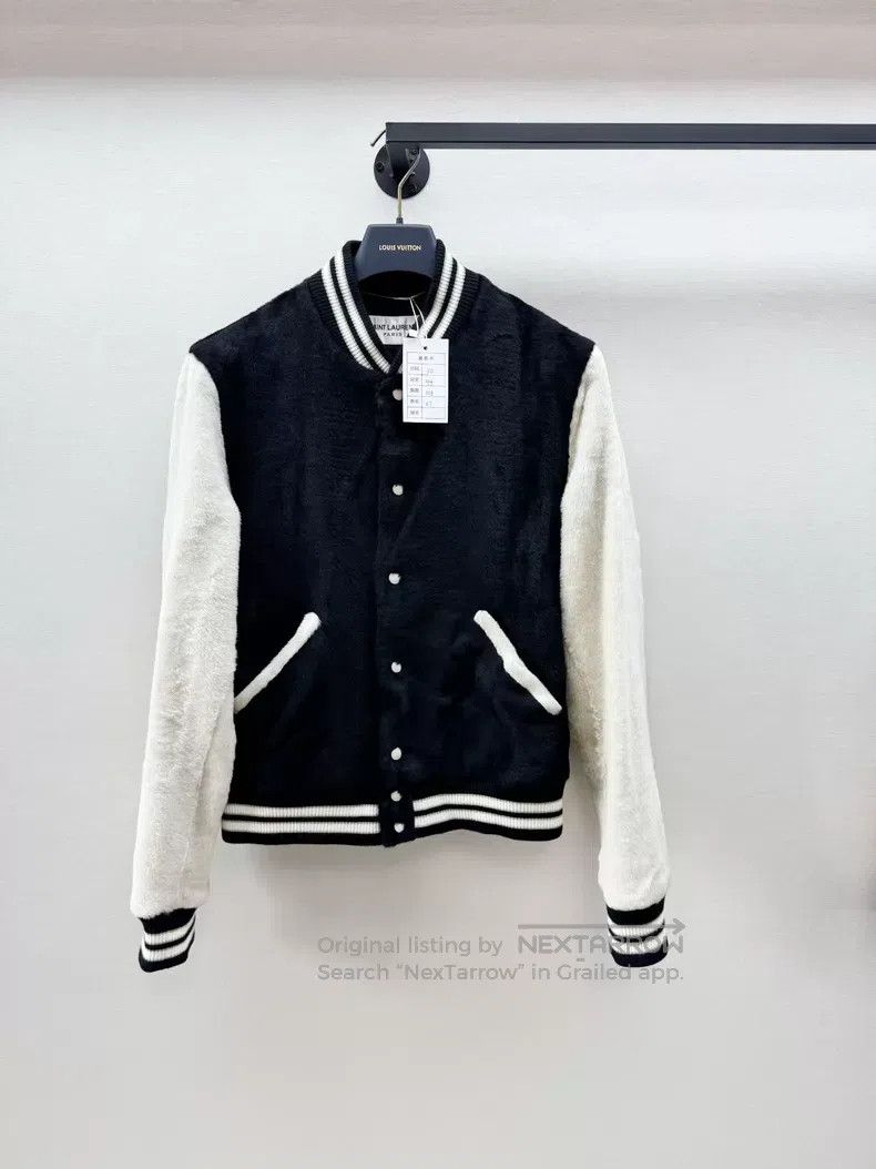 Saint Laurent Paris Saint Laurent Paris Wool Leather Baseball Jacket i Size US M / EU 48-50 / 2 - 1 Thumbnail