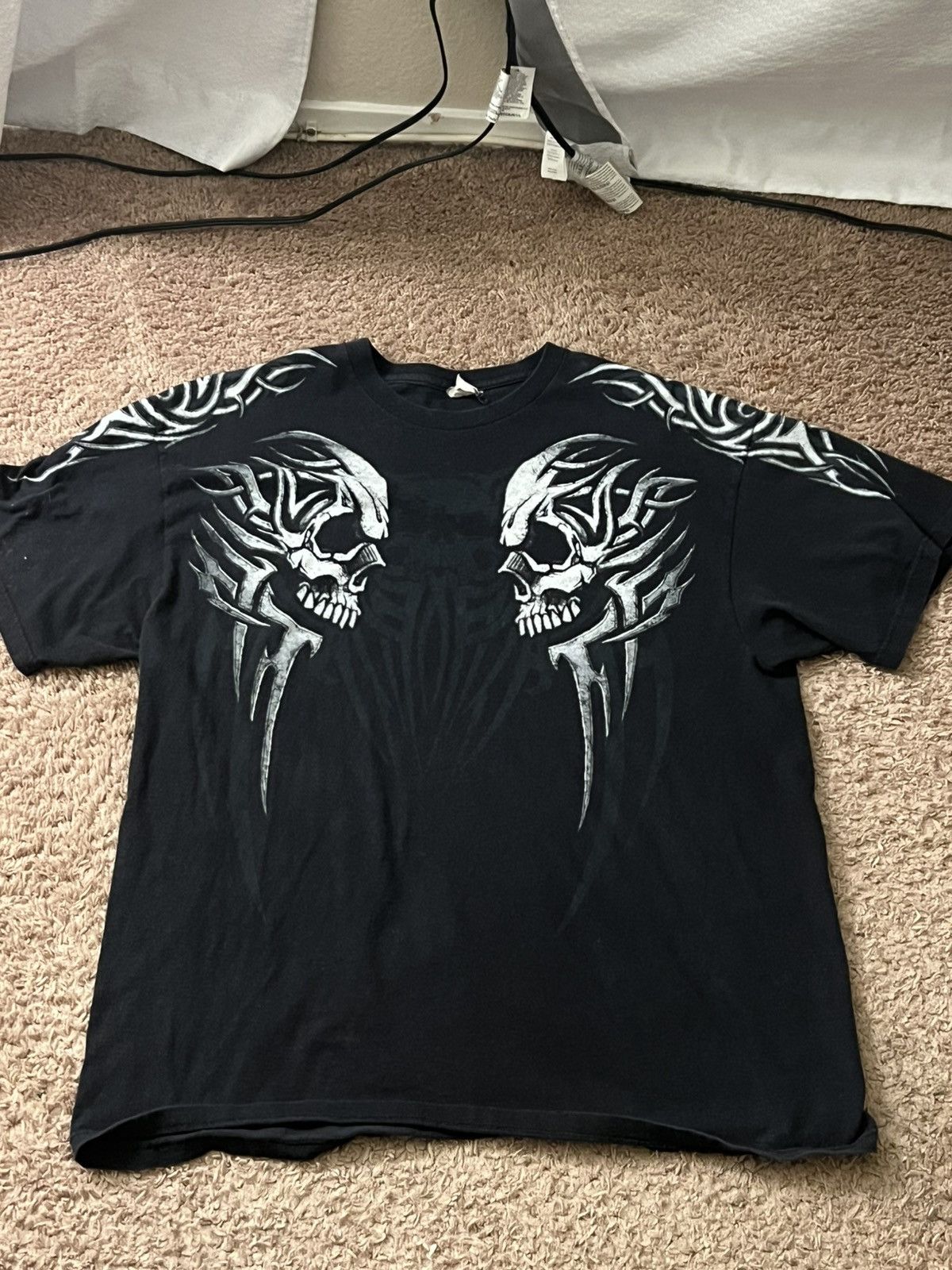 Vintage skull tee baggy Size US XL / EU 56 / 4 - 1 Thumbnail
