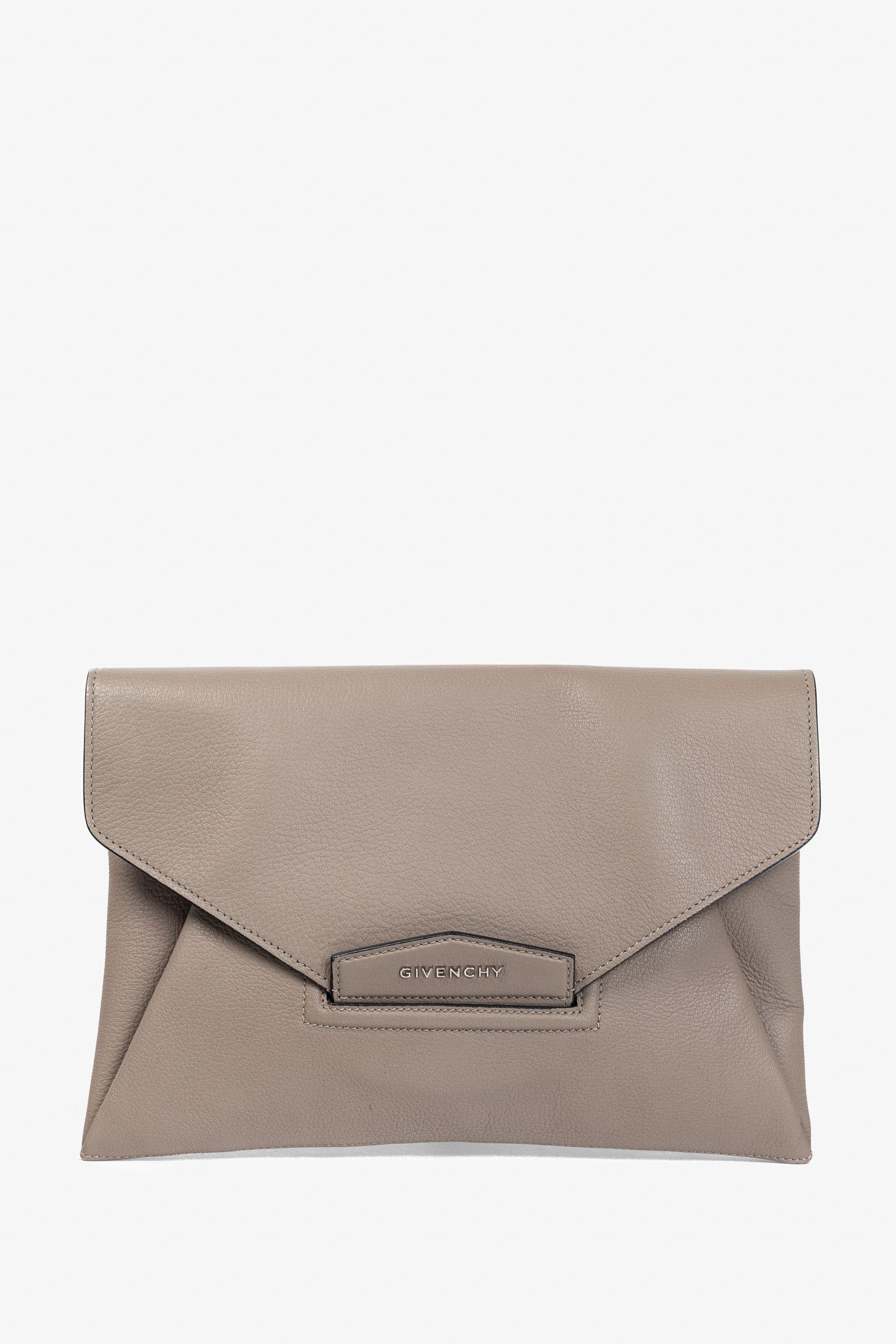 Givenchy Givenchy Antigona Medium Mastic Goat-Leather Envelope Clutch Size ONE SIZE - 1 Thumbnail