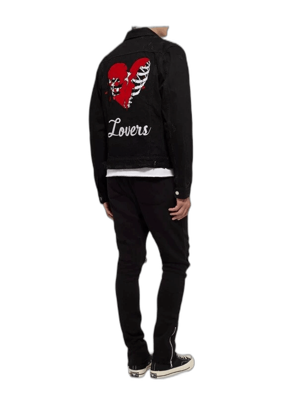 Amiri Amiri Lovers Denim Jacket Size US XS / EU 42 / 0 - 1 Thumbnail