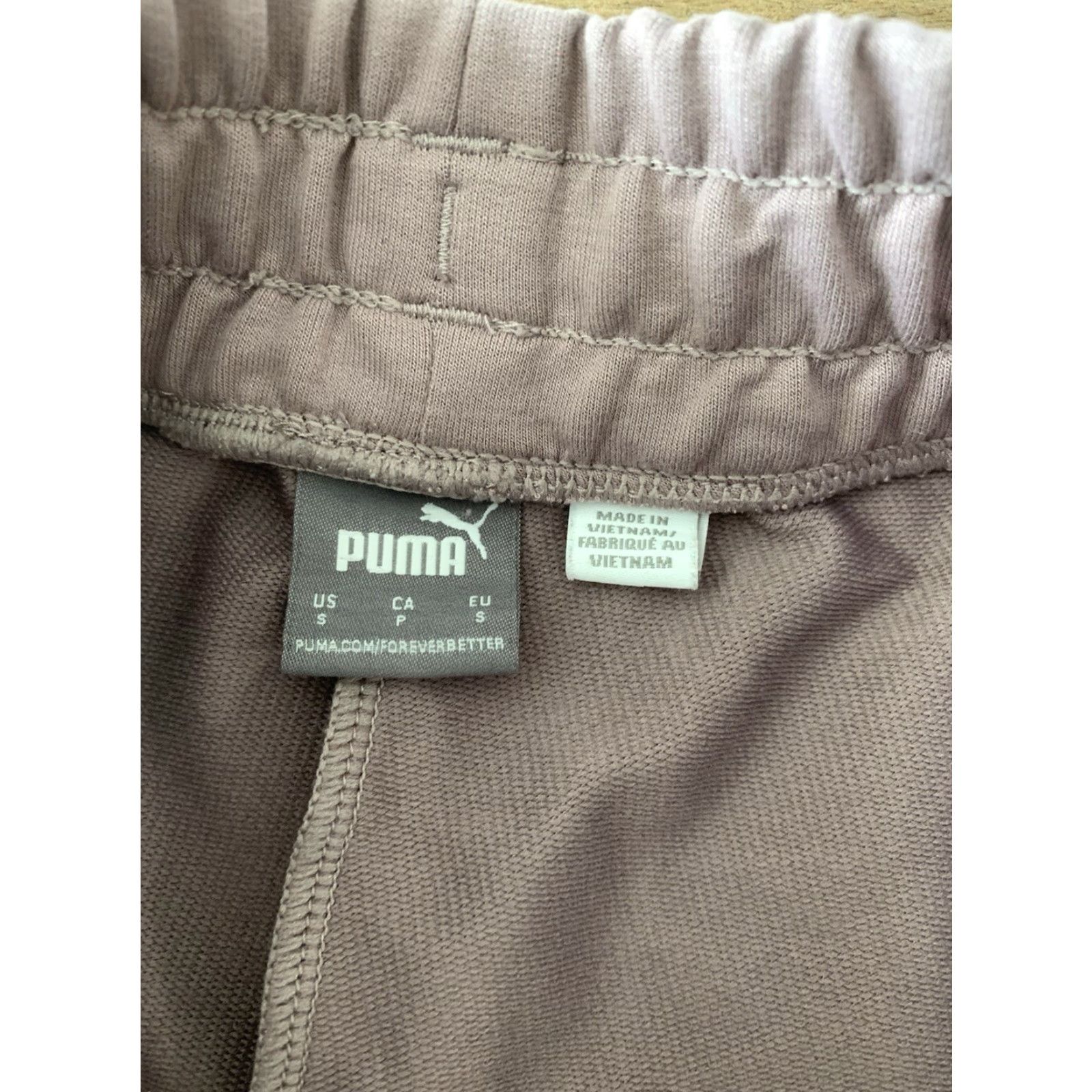 Puma PUMA Joggers Womens Small Casual Active Athletic Tapered Drawstring Pants Purple Size 26" / US 2 / IT 38 - 3 Thumbnail