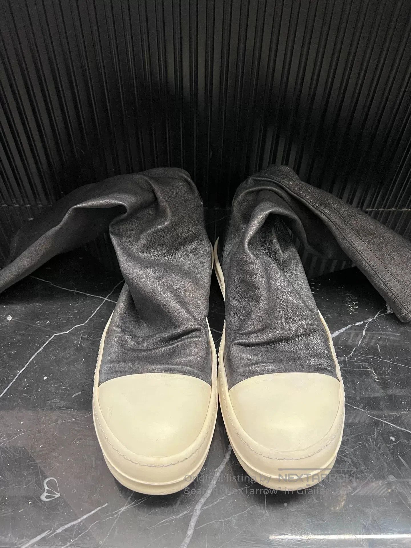 Rick Owens rick owens high top lambskin boots. Size US 10 / EU 43 - 1 Thumbnail