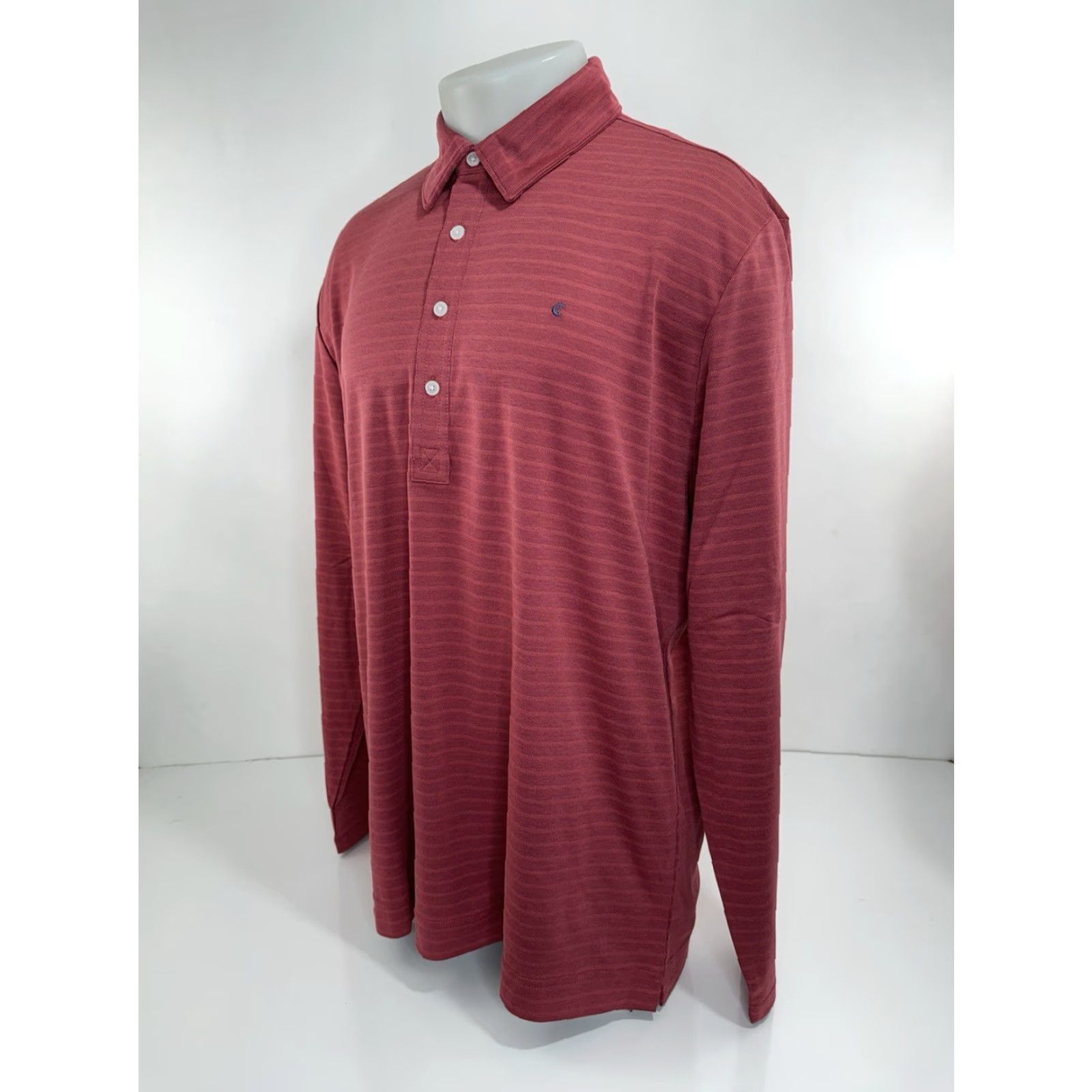 Logo 7 CRIQUET Rugby Shirt Polo XL Red Lightweight Embroidered Logo Stripe Striped Long Sleeve Shirt Men XS? Size US XL / EU 56 / 4 - 3 Thumbnail