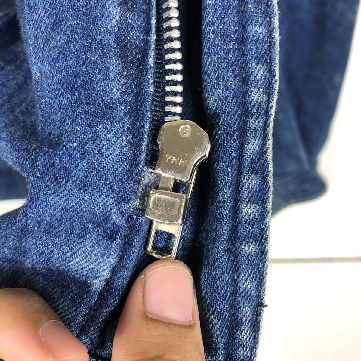 Japanese Brand VINTAGE BOMBER JACKET DENIM PARACHUTE RIVERSON ISSEY MIYAKE Size US M / EU 48-50 / 2 - 20 Thumbnail