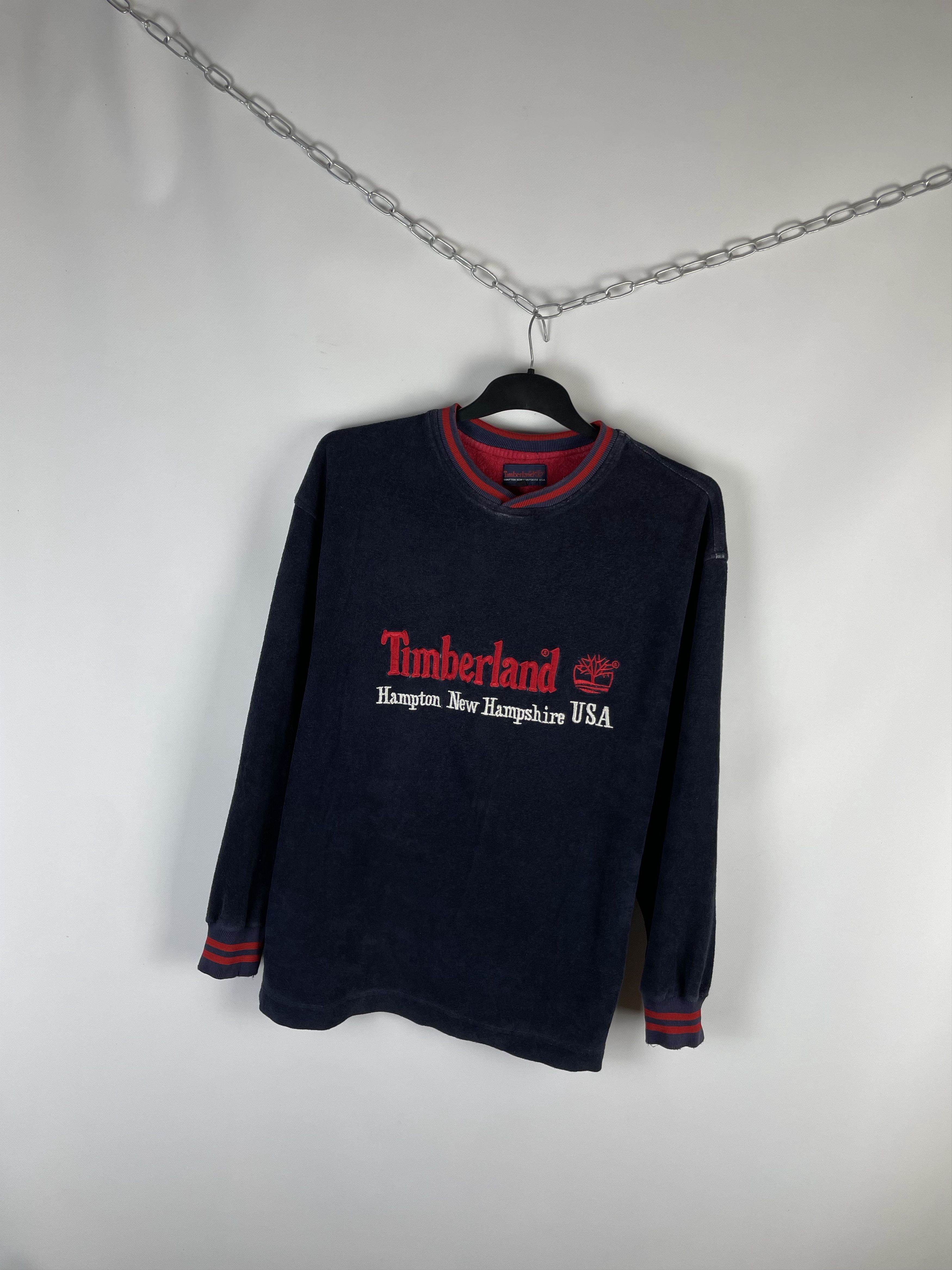 Other Vintage Timberland Sweatshirt Big Logo Crewneck Size US L / EU 52-54 / 3 - 2 Thumbnail